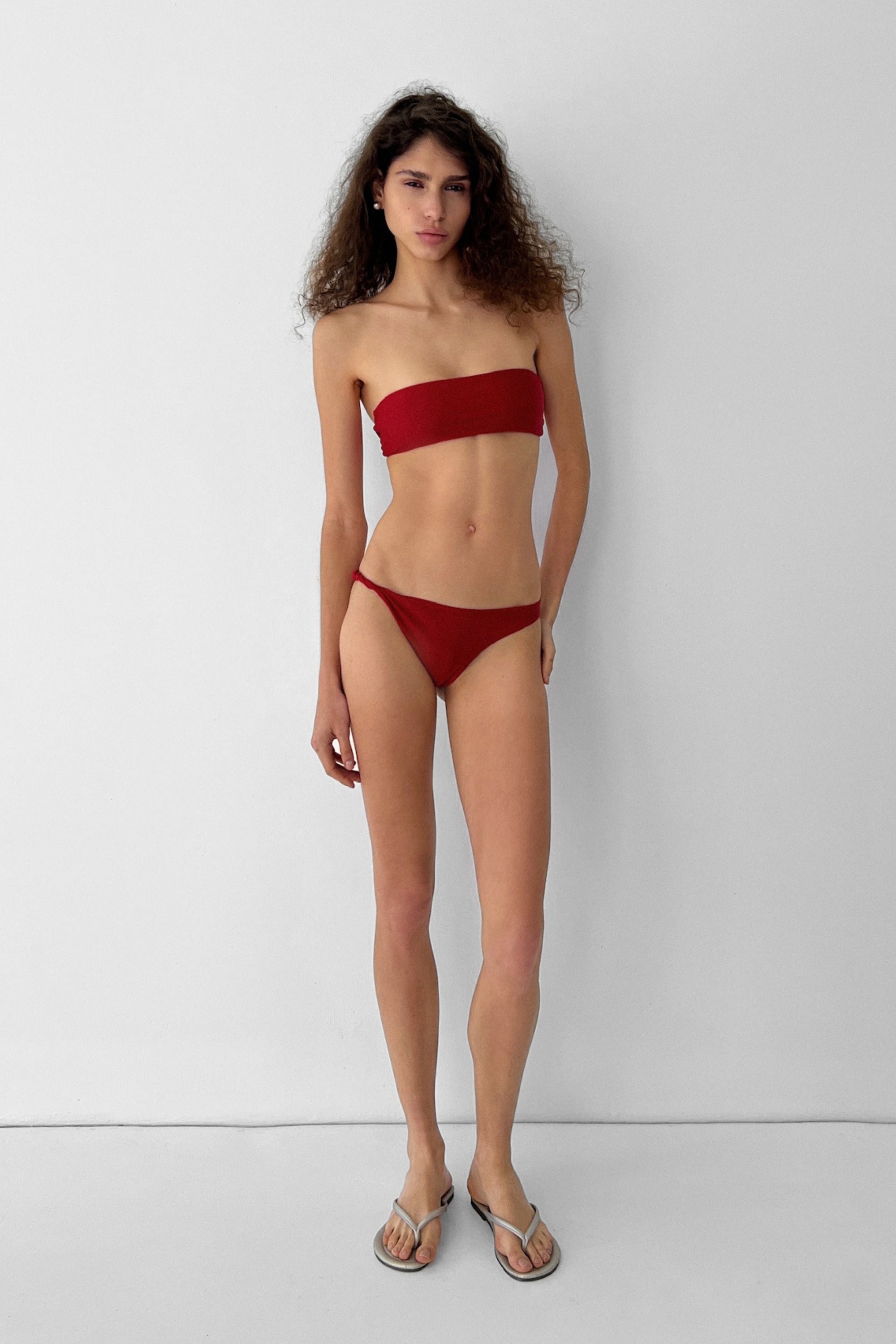 Twisted Side Bottom | Vermilion Red