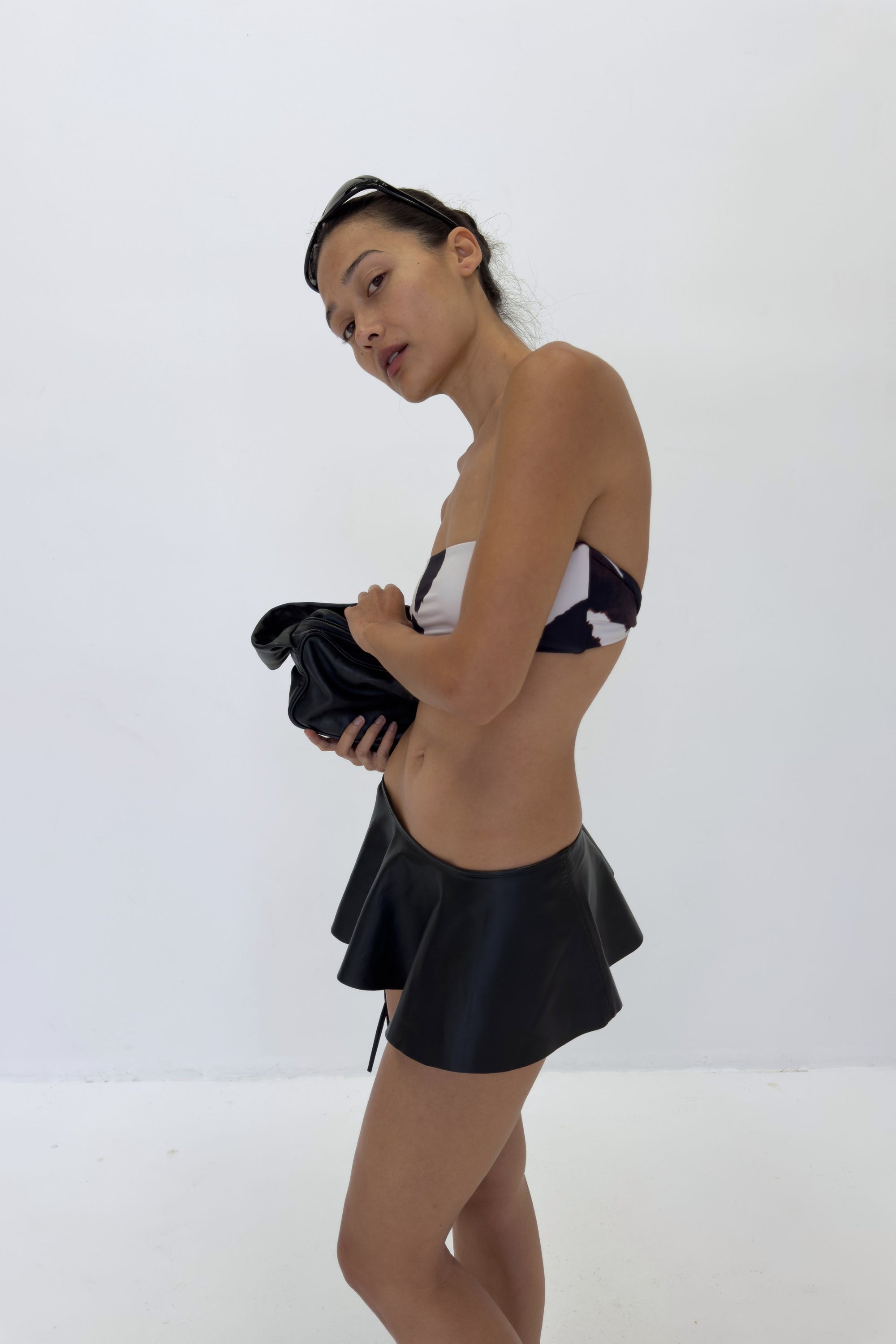 Twisted Bandeau Top | Cow