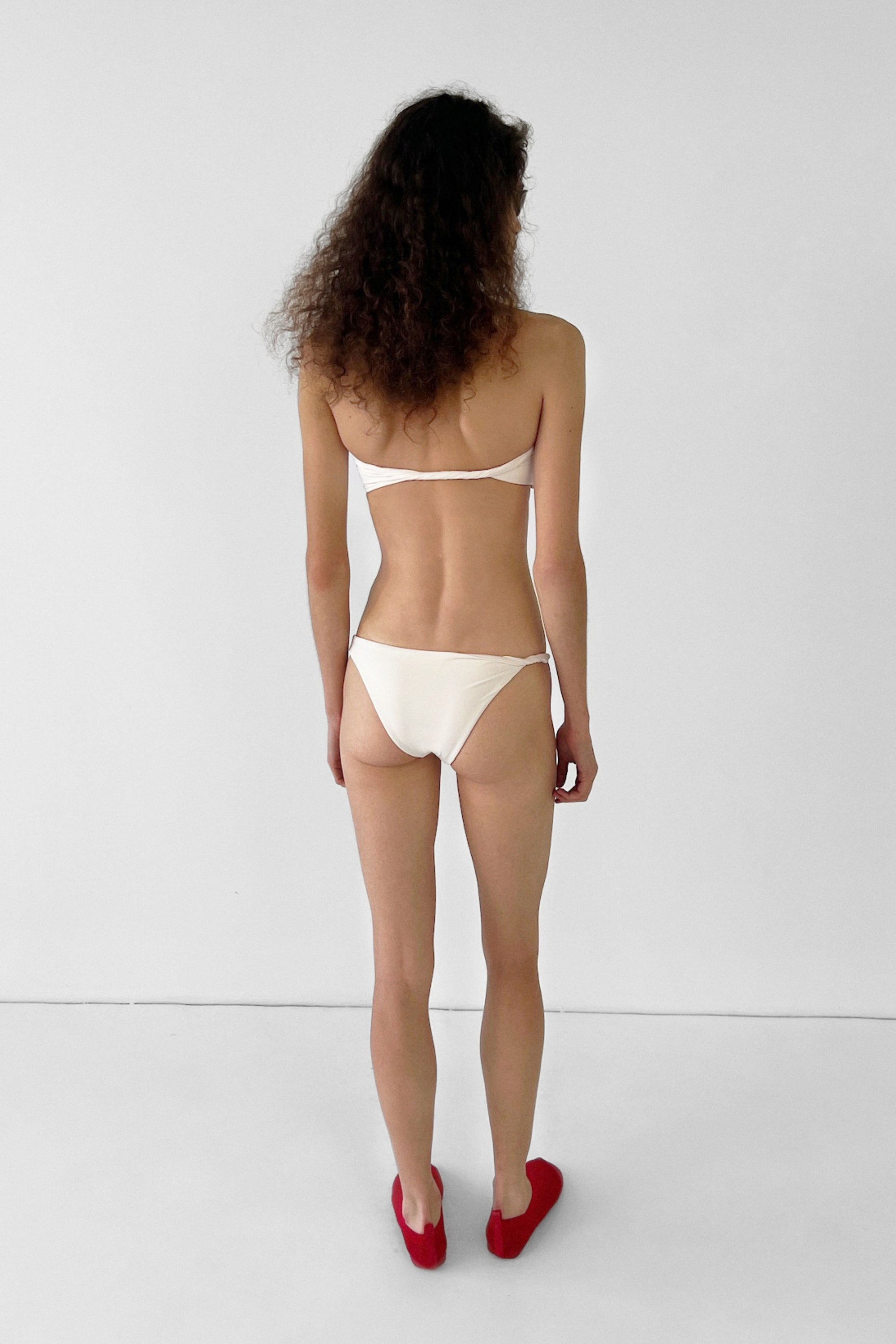 Twisted Side Bottom | Ecru