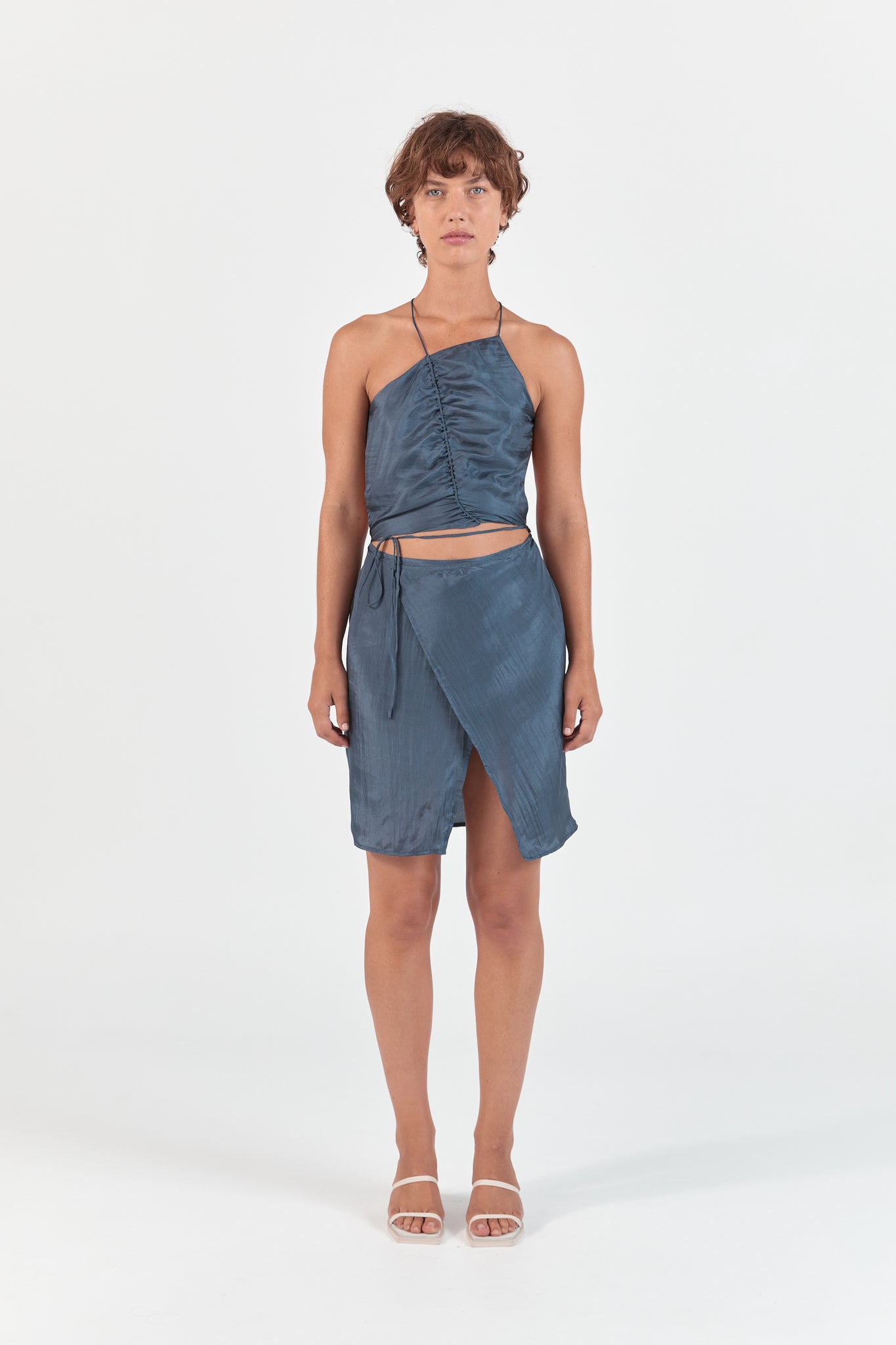Ruched Dress | Dark Grey