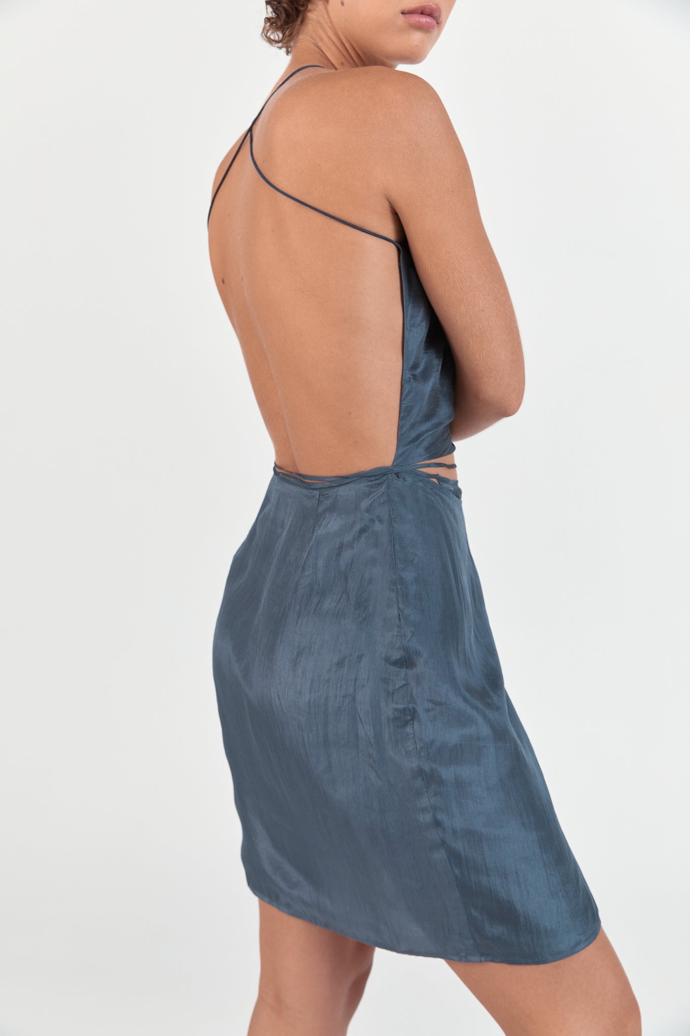 Ruched Dress | Dark Grey