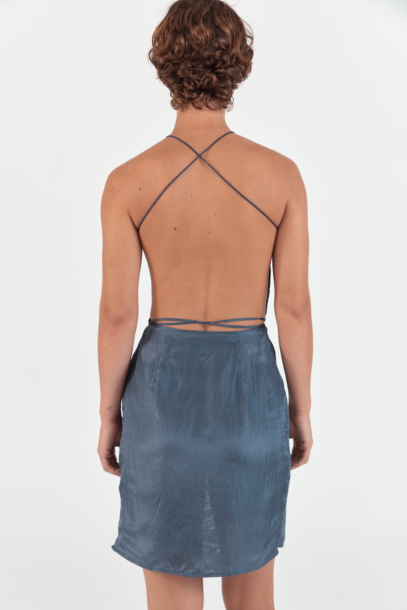 Ruched Dress | Dark Grey