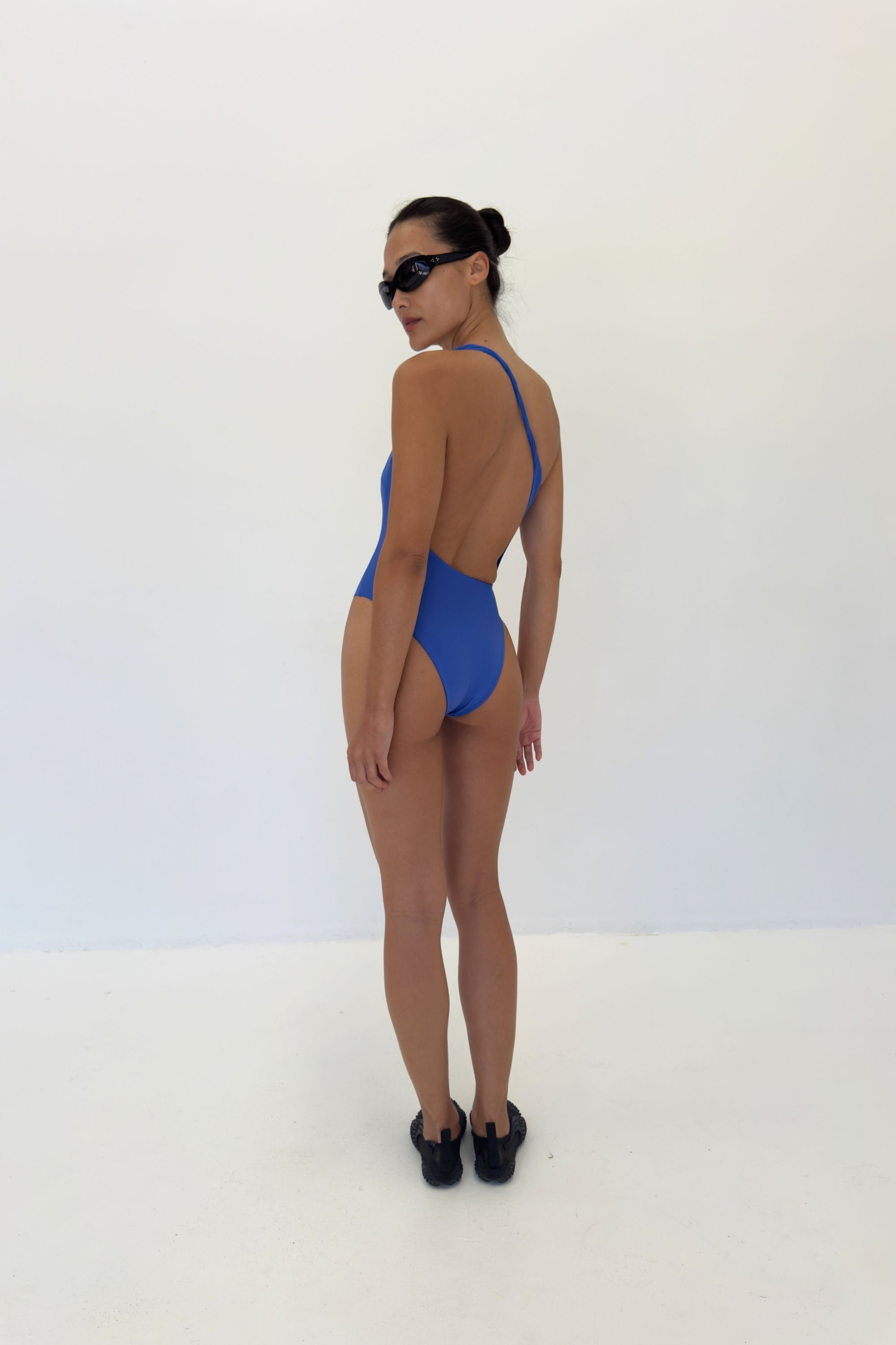 Leme Asymmetric One Piece | Electric Blue