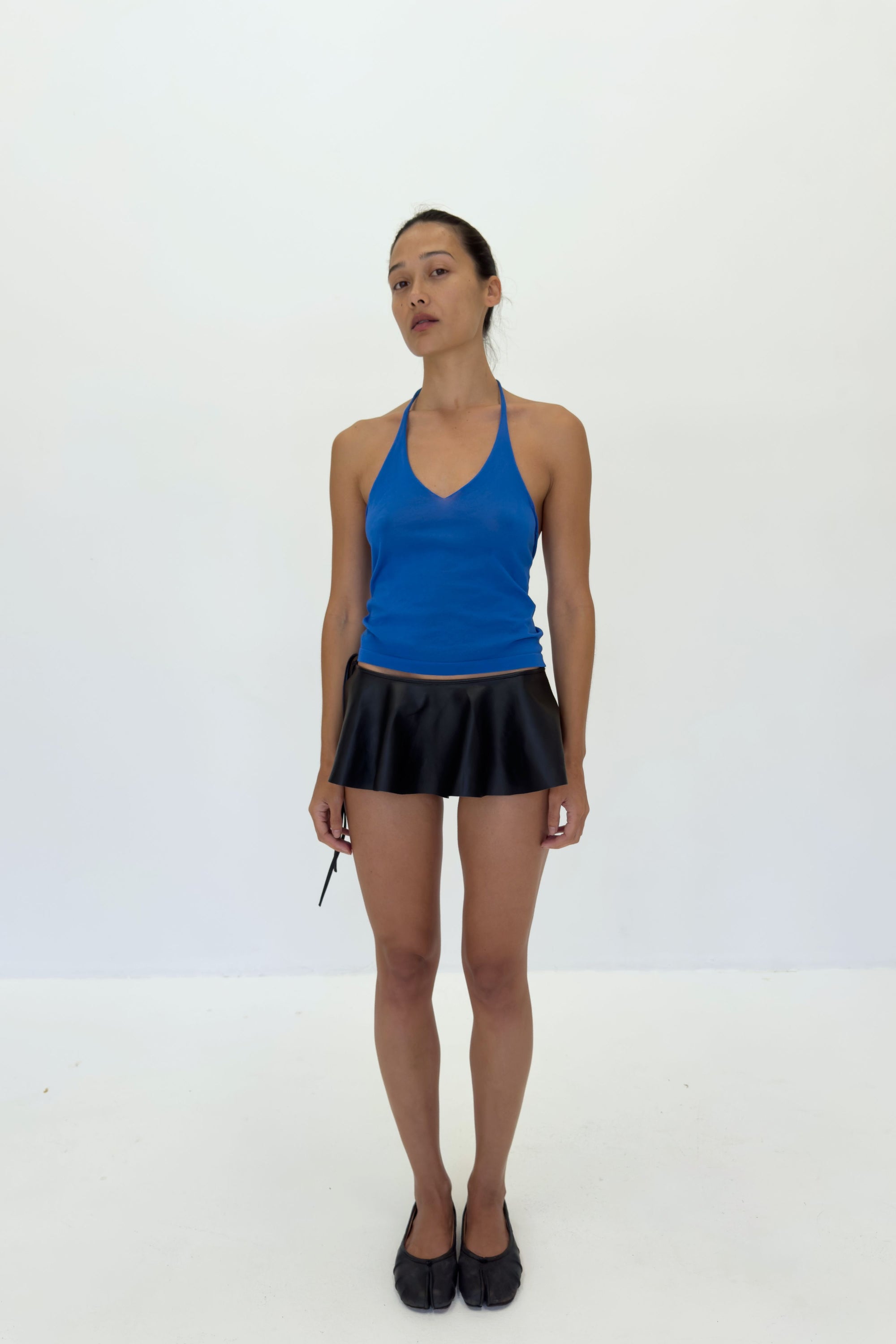Sheer Knit Cami | Electric Blue