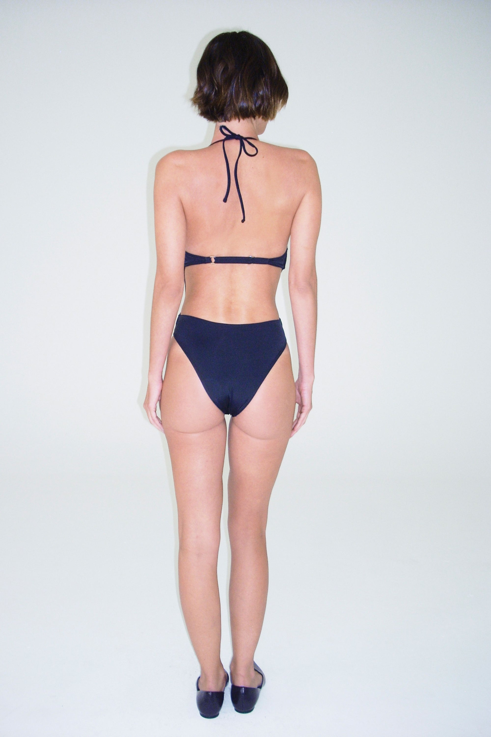 Halter Hardware One Piece | Black