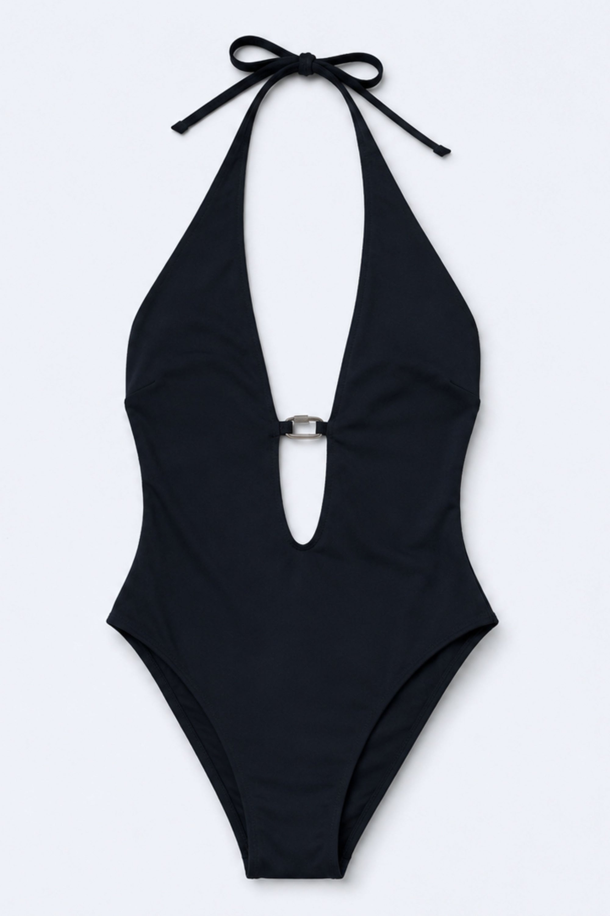 Halter Hardware One Piece | Black