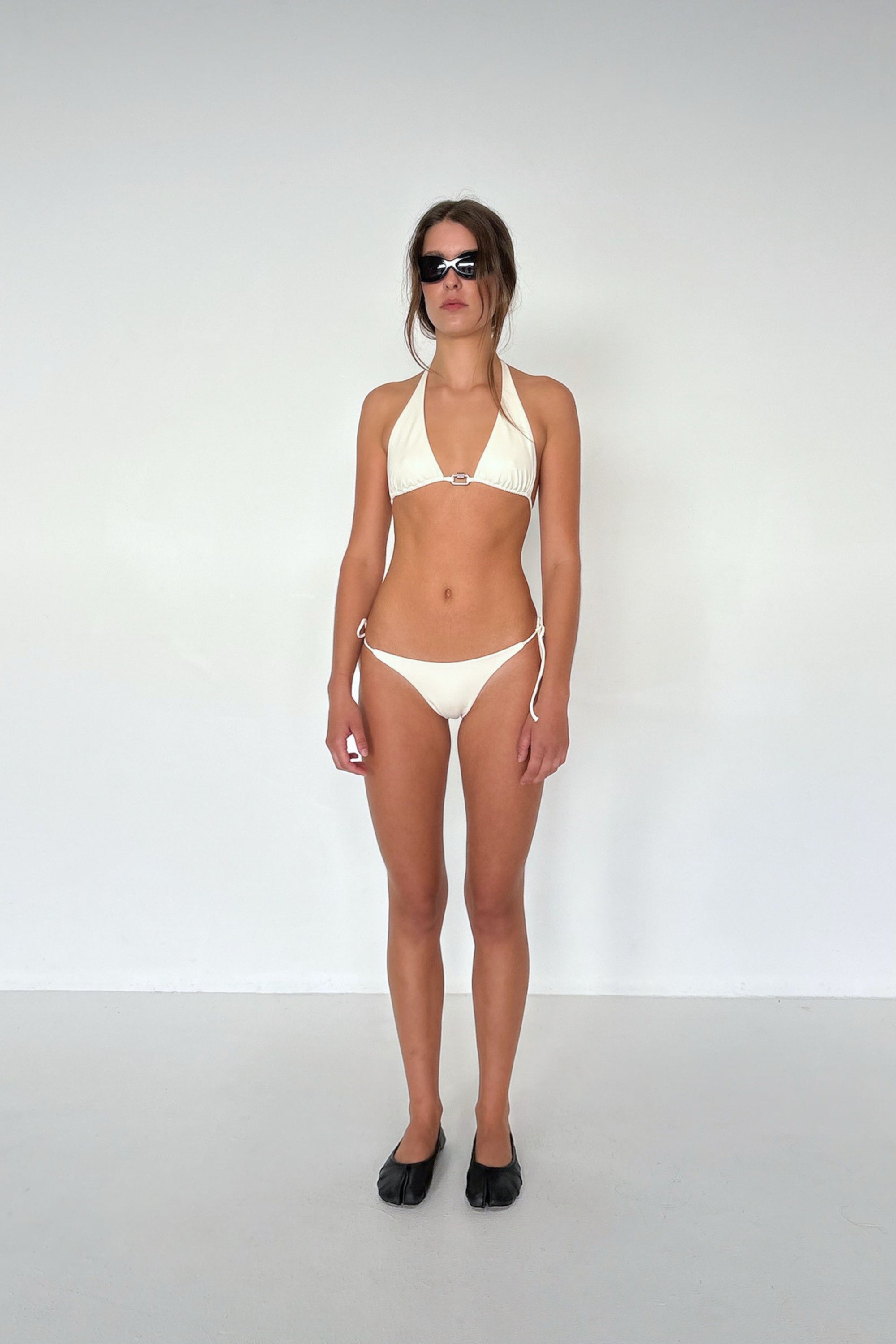 Halter Hardware Top | Ecru