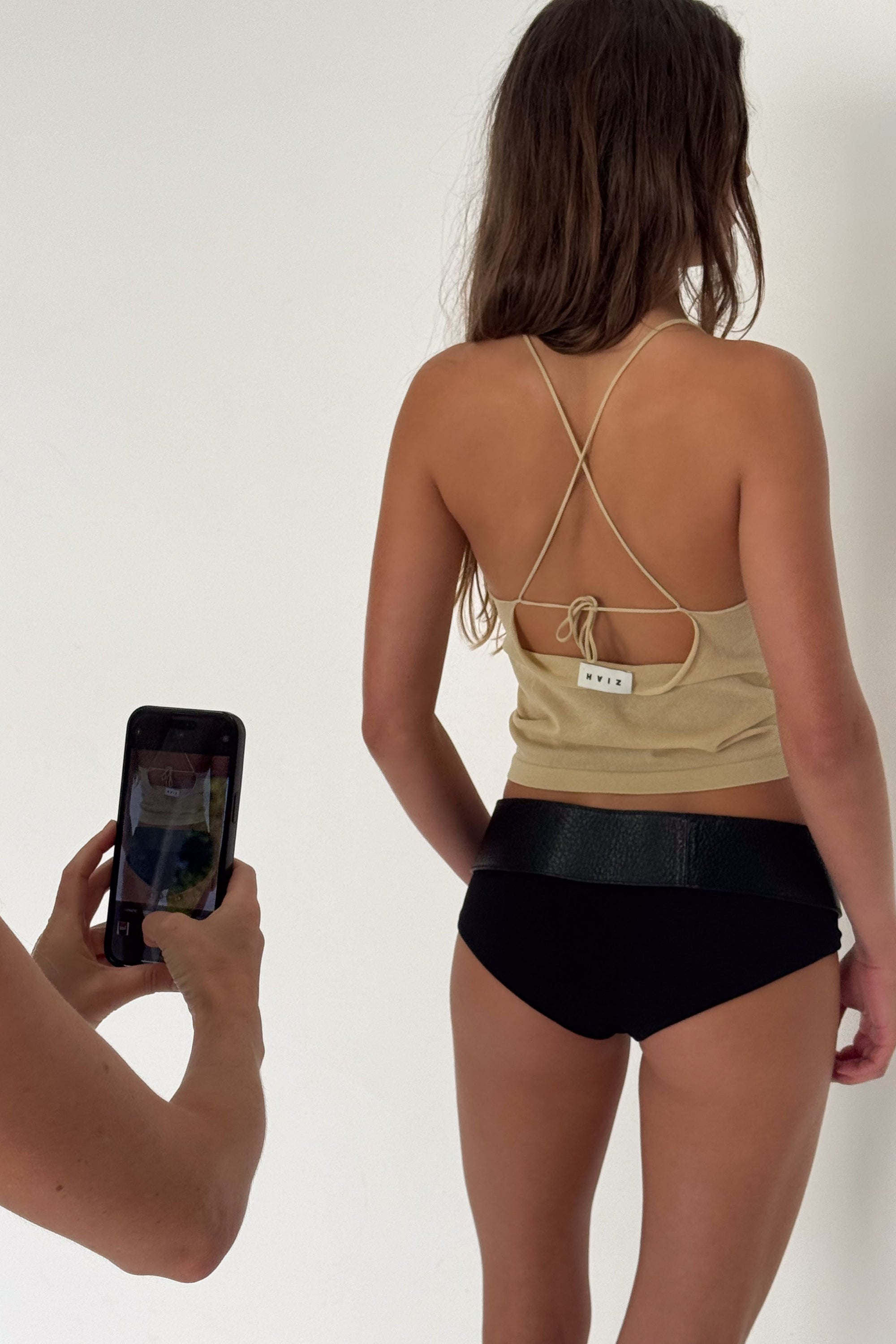 Sheer Knit Cami | Sand