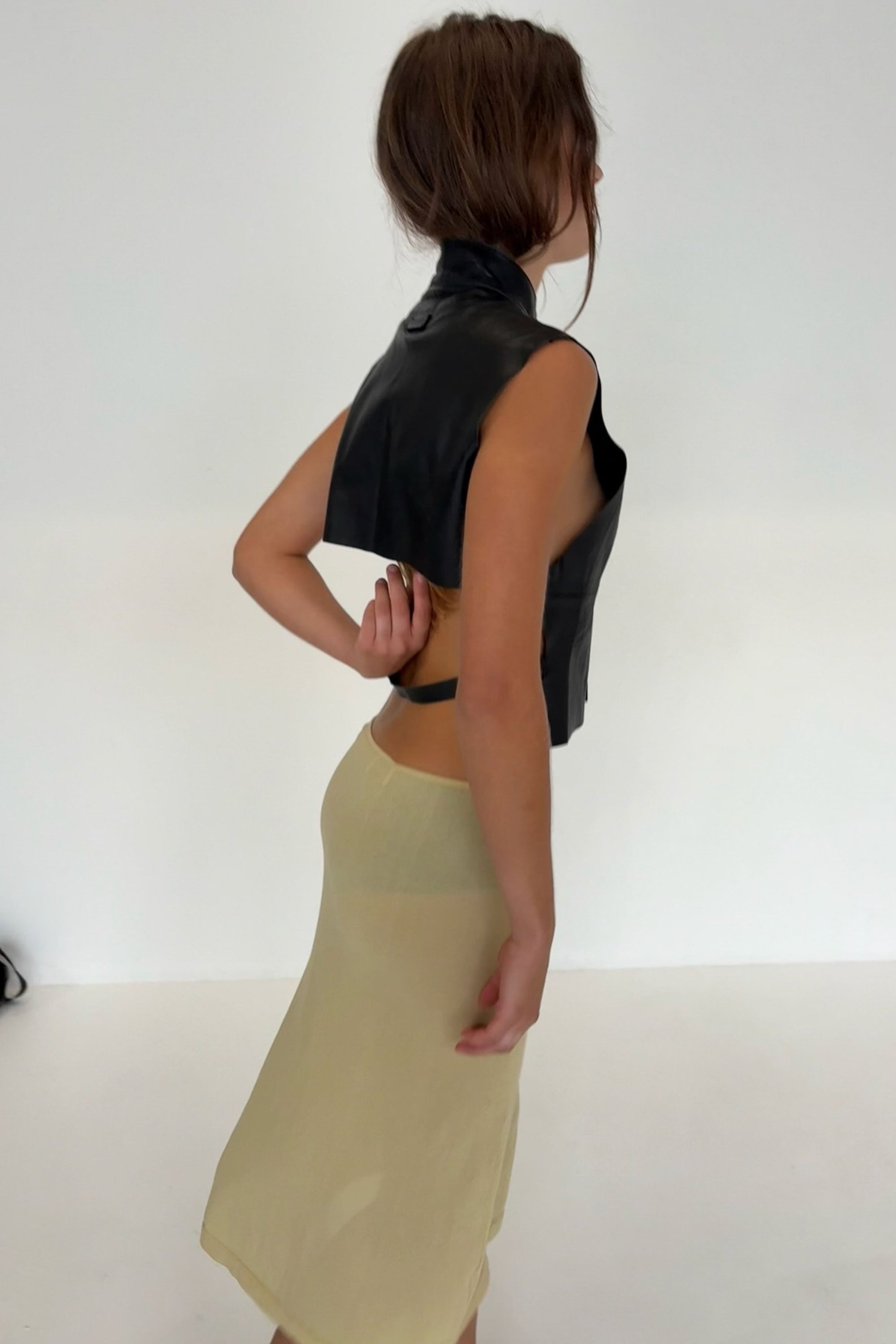 Sheer Knit Skirt | Sand