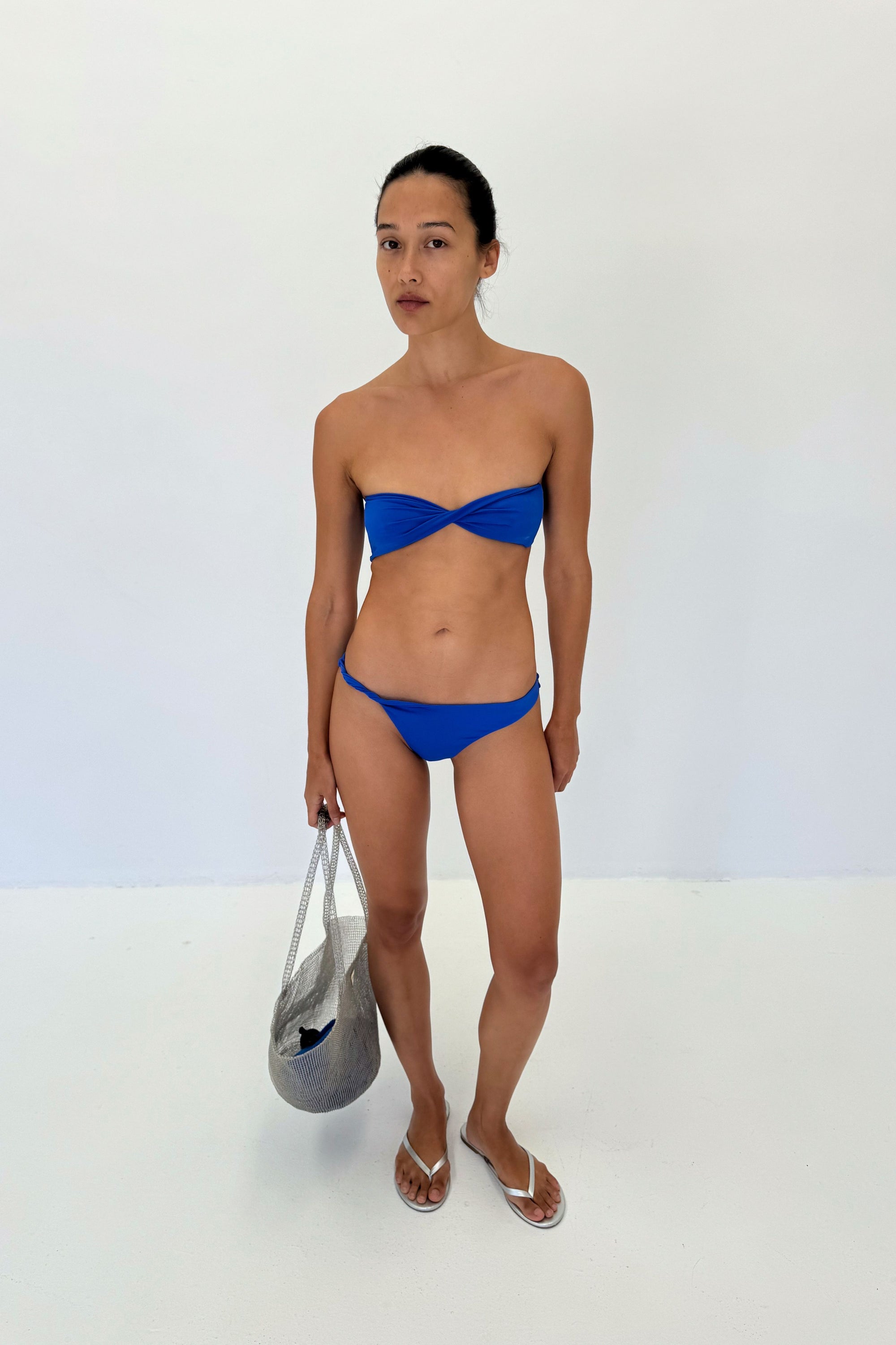 Twisted Bandeau Top | Electric Blue
