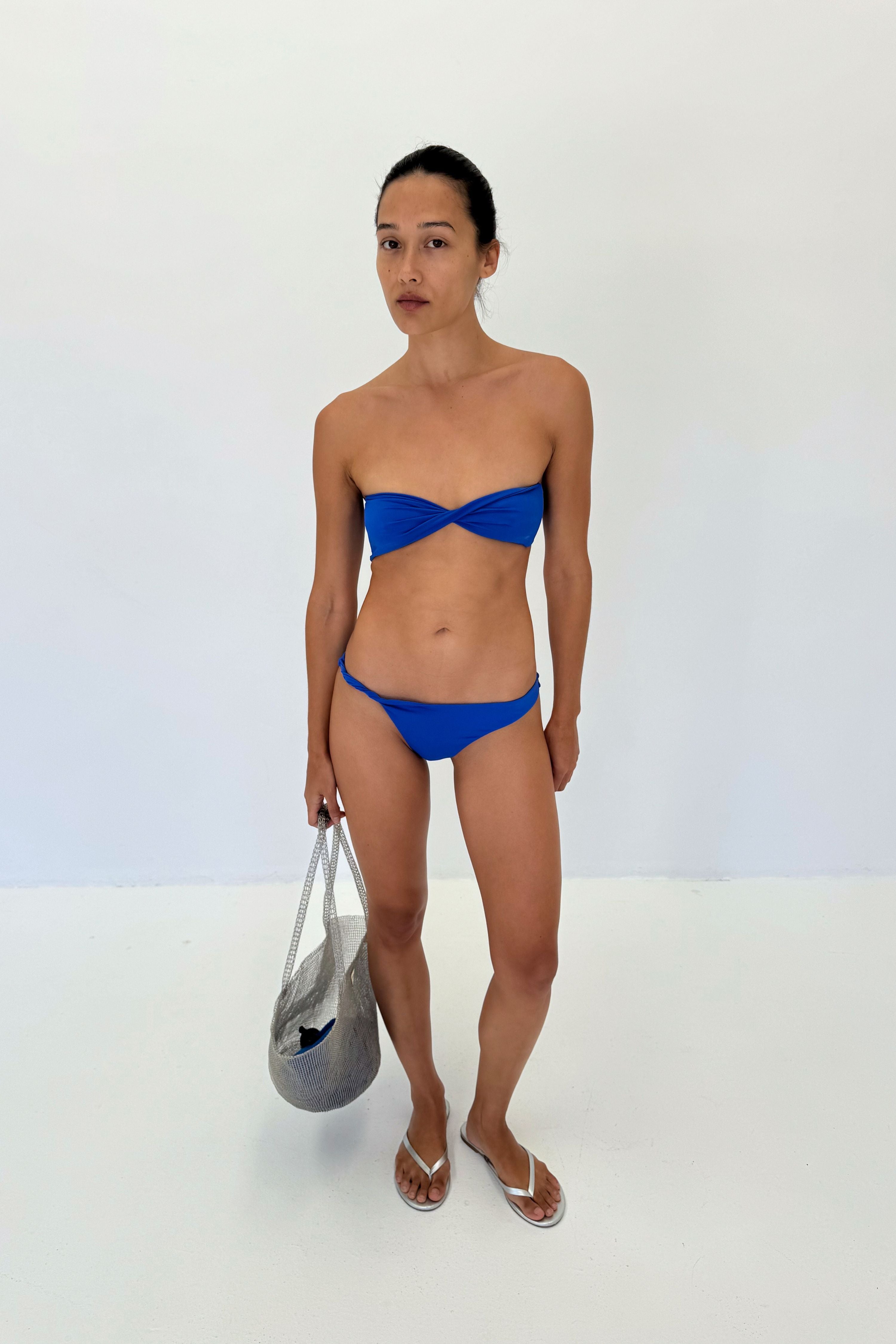 Twisted Bandeau Top | Electric Blue