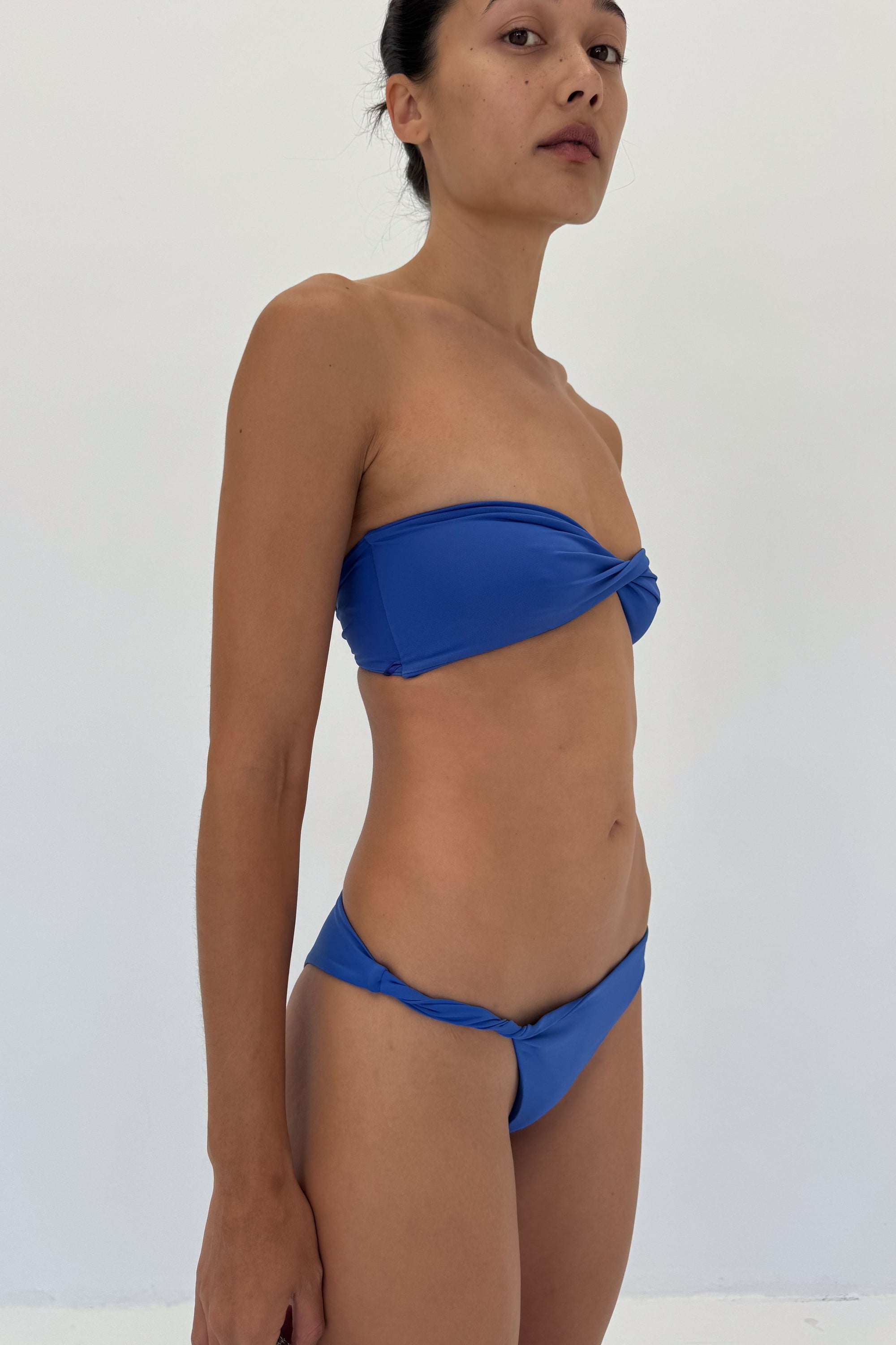 Twisted Bandeau Top | Electric Blue