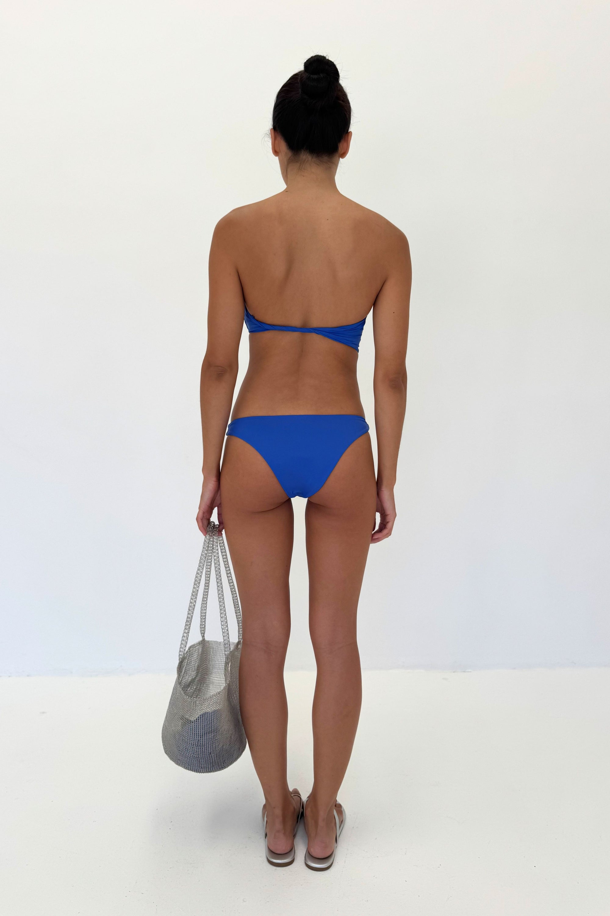 Twisted Side Bottom | Electric Blue
