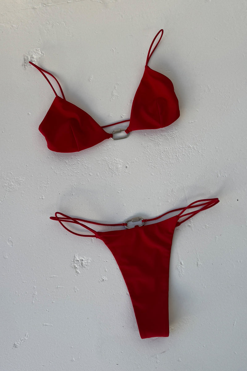 Hardware Tri Top | Vermilion Red