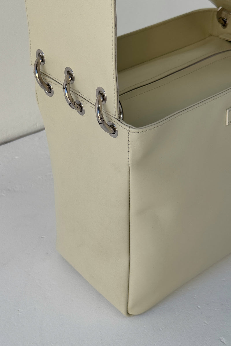 Large Eyelet Bag | Ecru