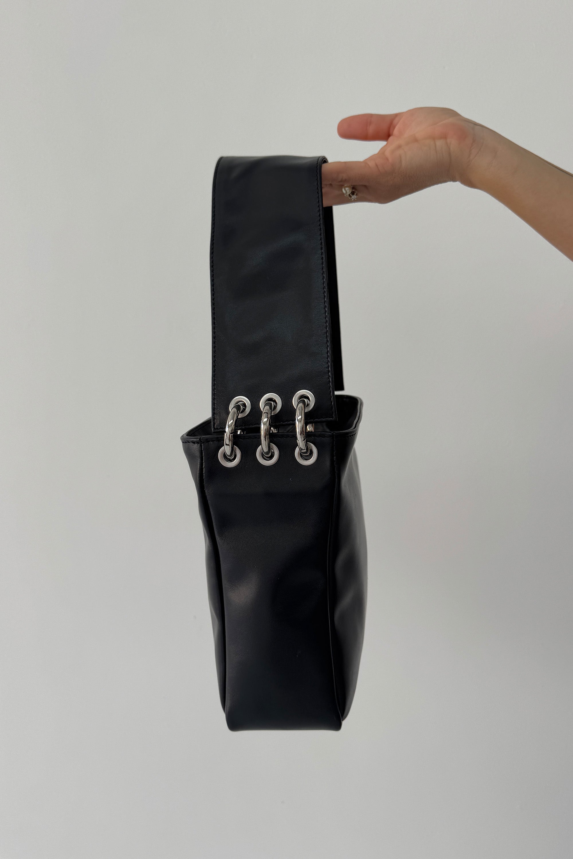 PRE-ORDER Small Eyelet Bag | Black