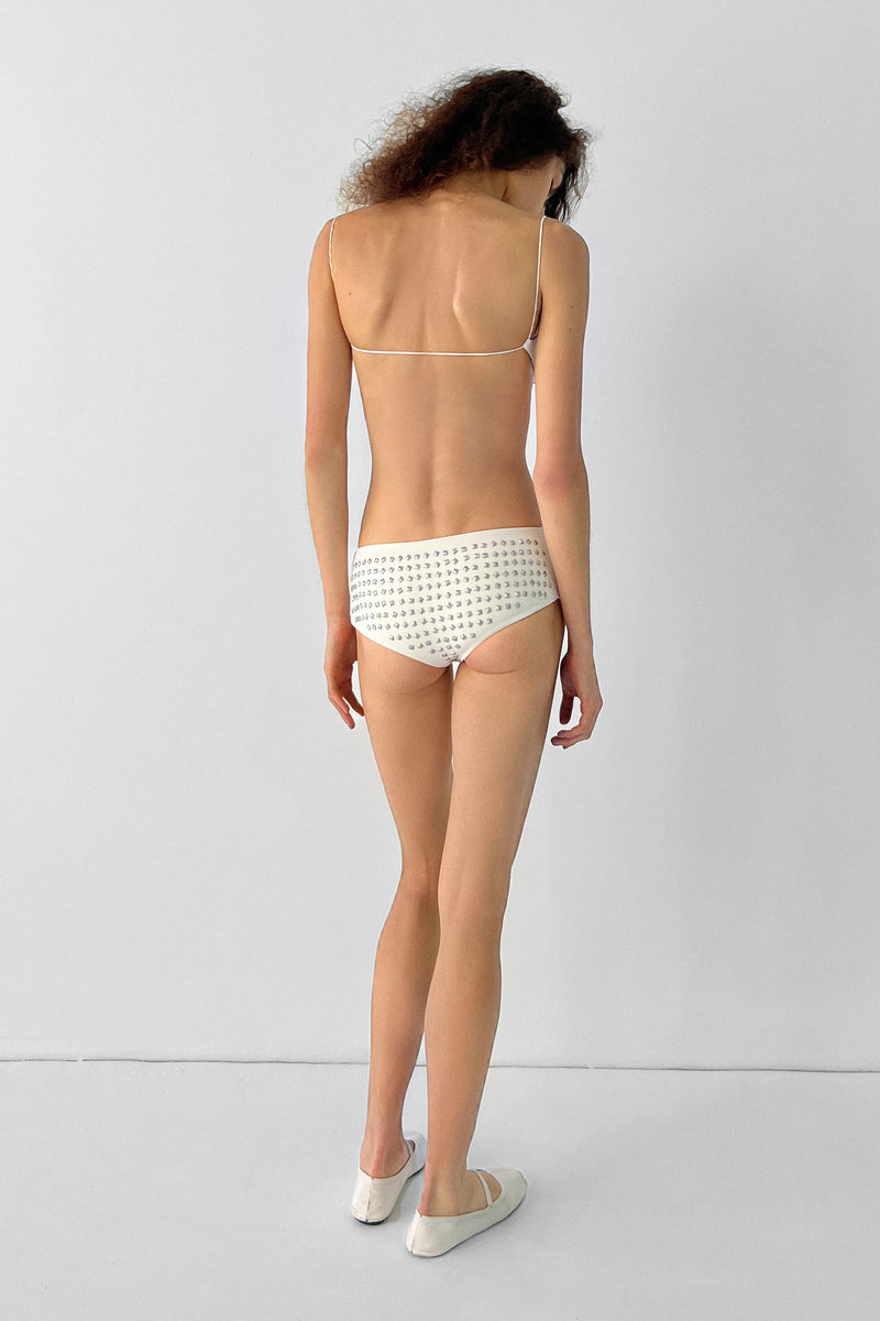 Bandeau Studded Top | Ecru