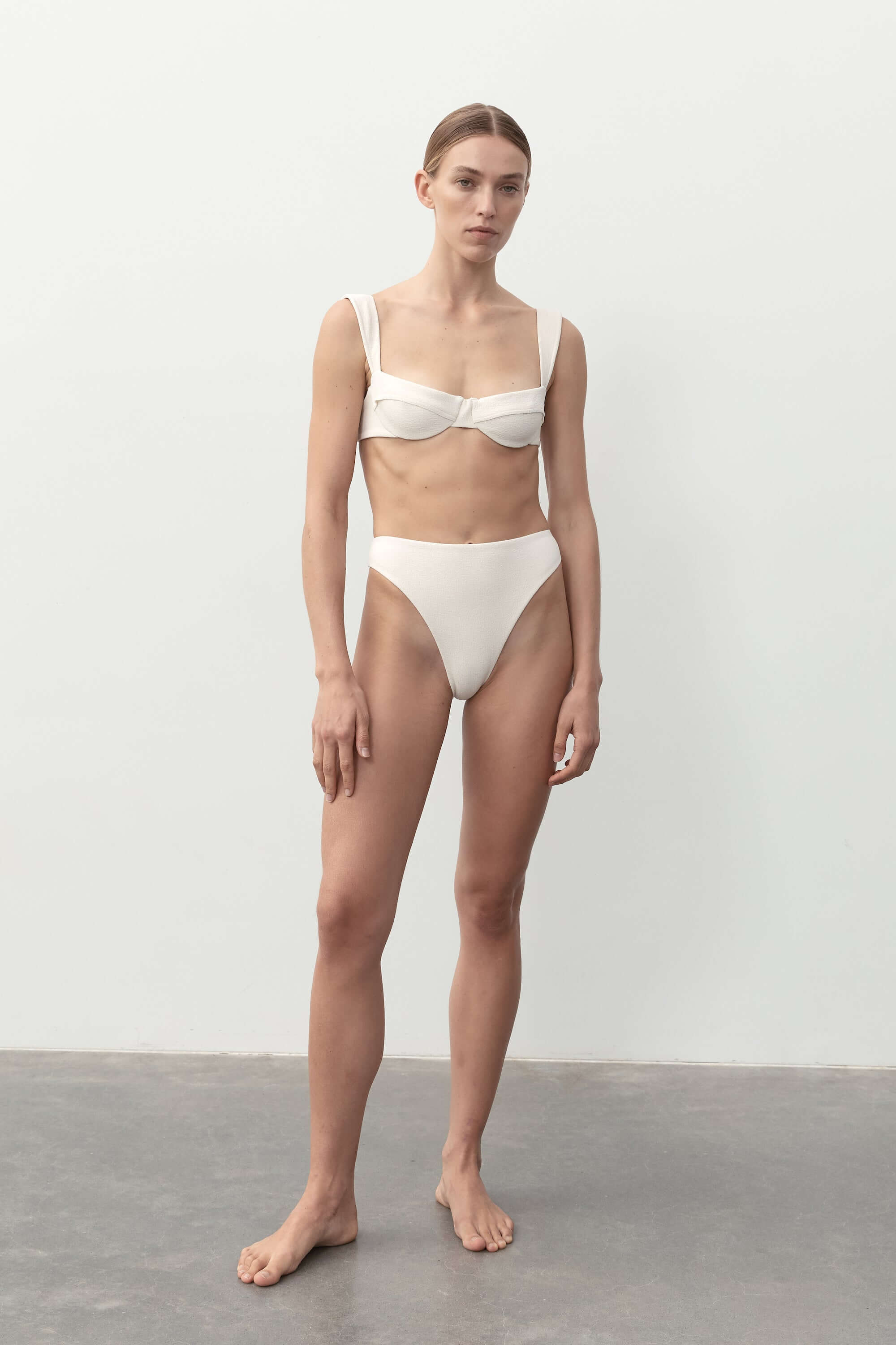 Ziah Swim | Ella Top Bouclê | Ecru