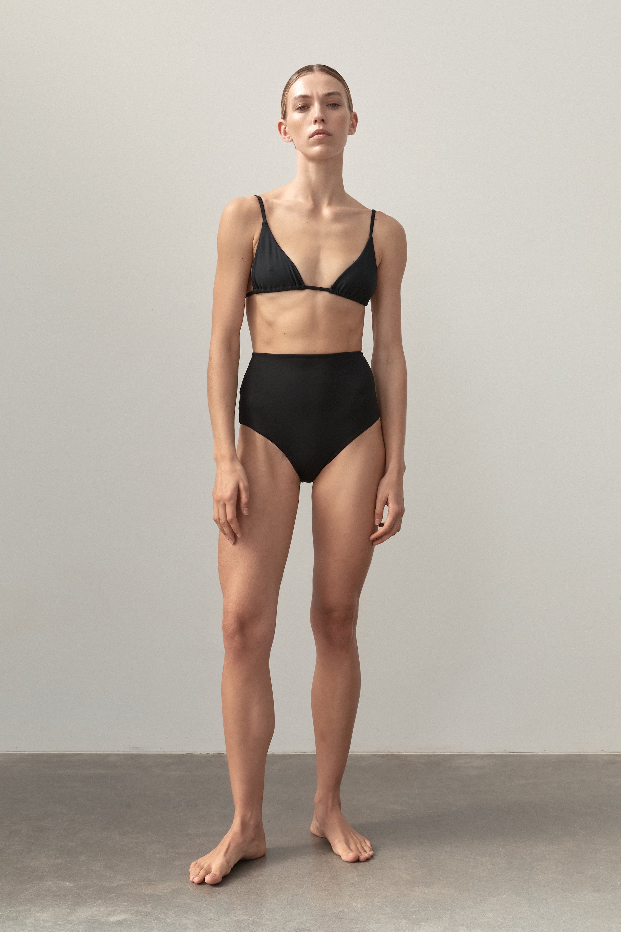 Ziah Swim | Triangle Top | Black