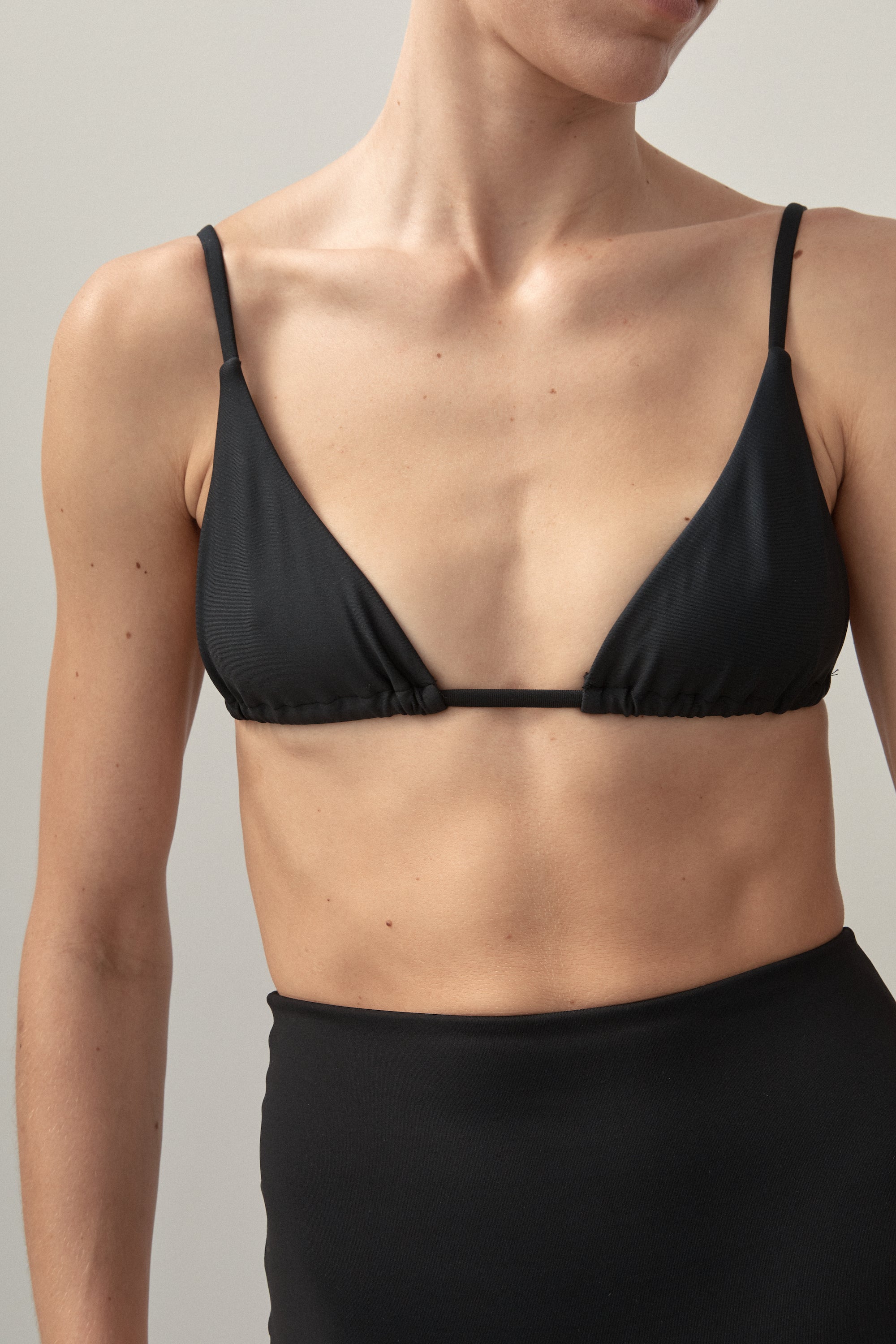Ziah Swim | Triangle Top | Black