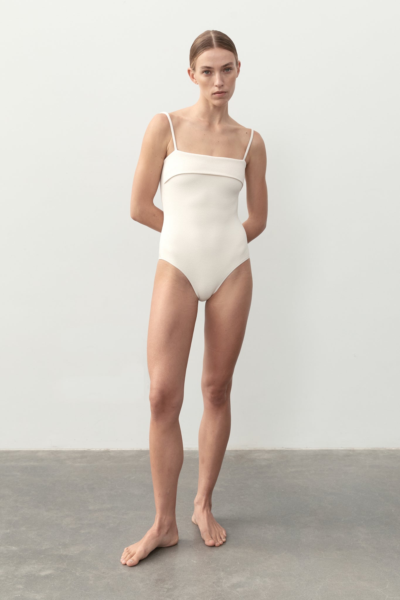 Ziah Swim | Zoe One Piece Bouclê | Ecru