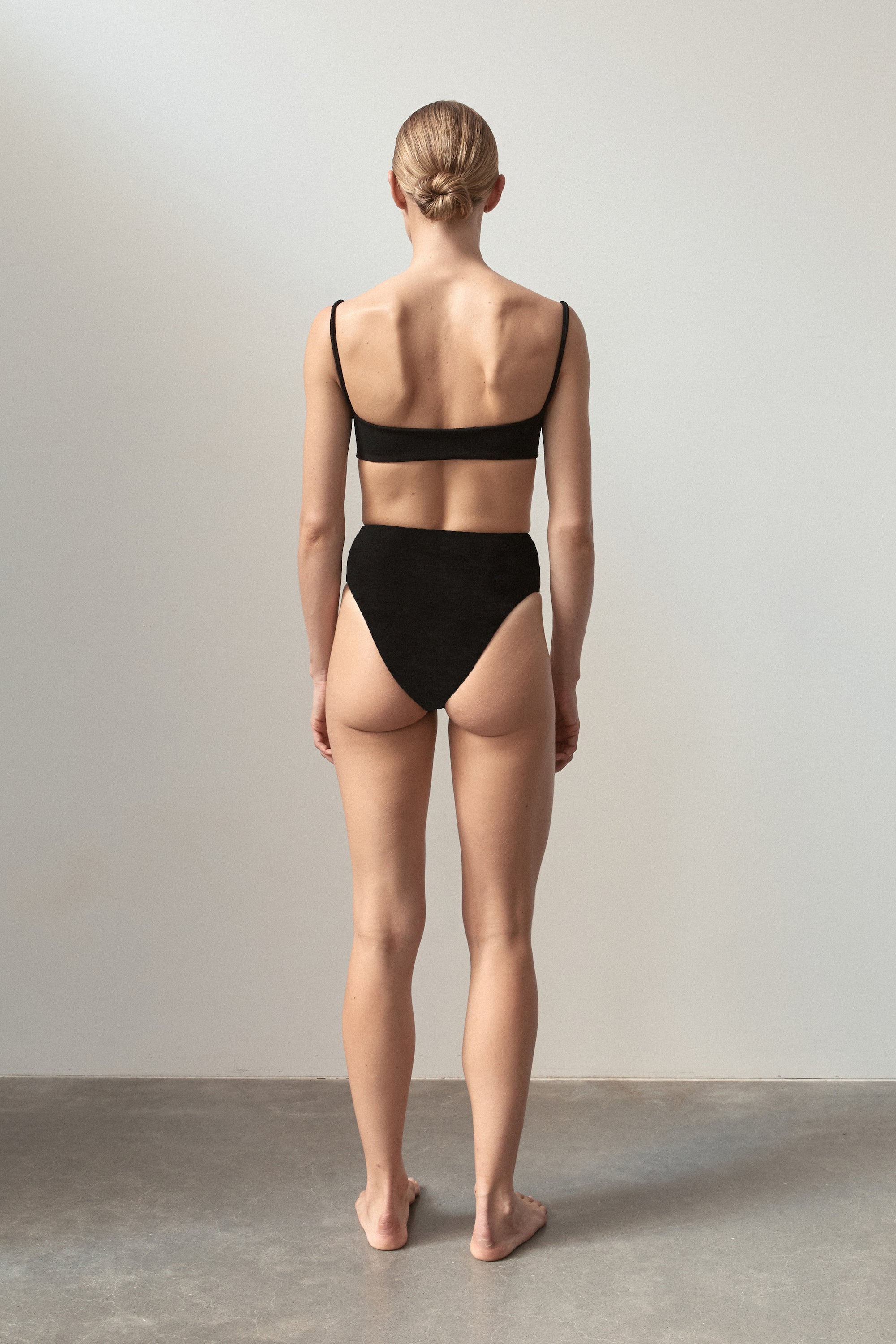 Ziah Swim | Zoe Top Bouclê | Black