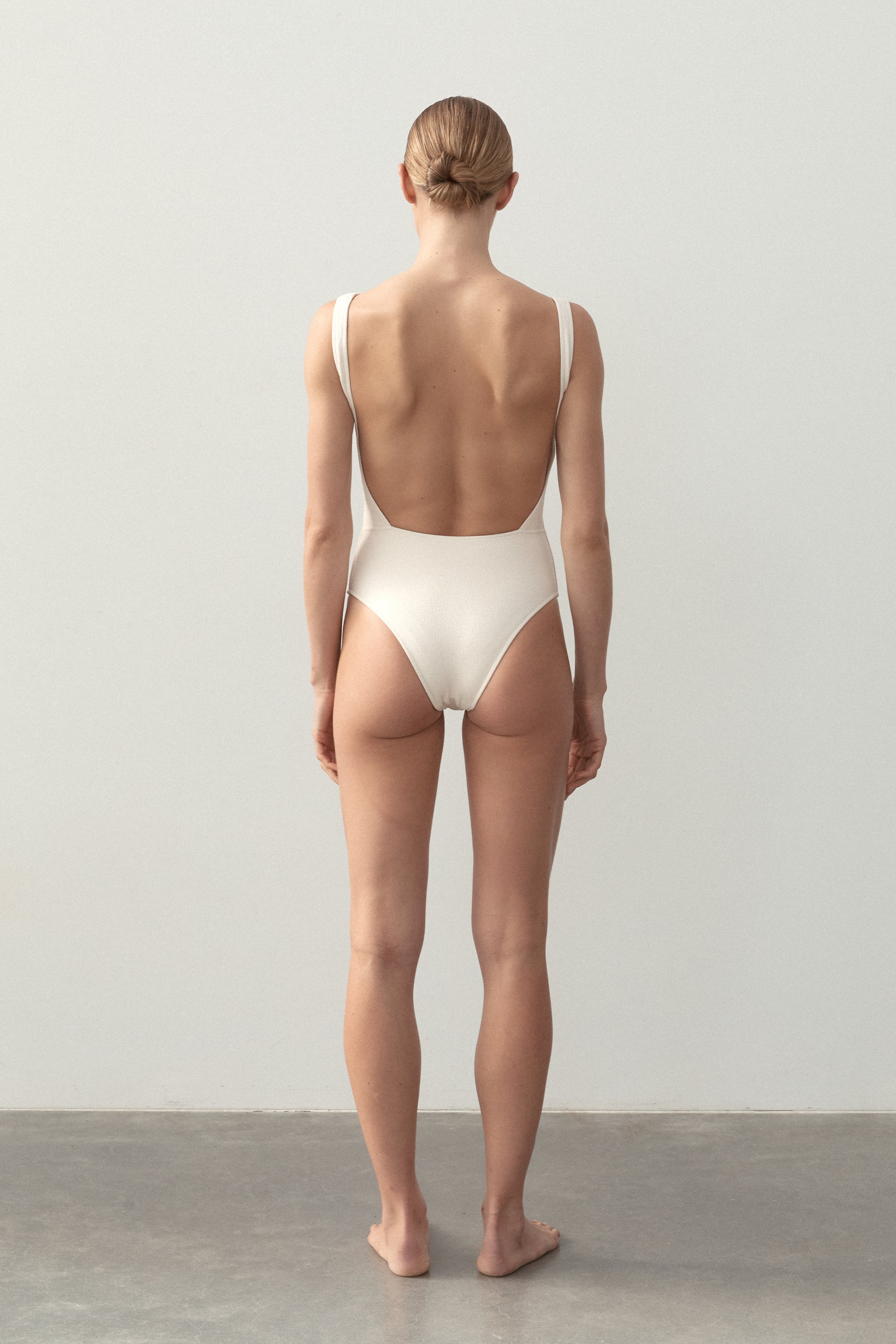 Ziah Swim | Philo One Piece Bouclê | Ecru