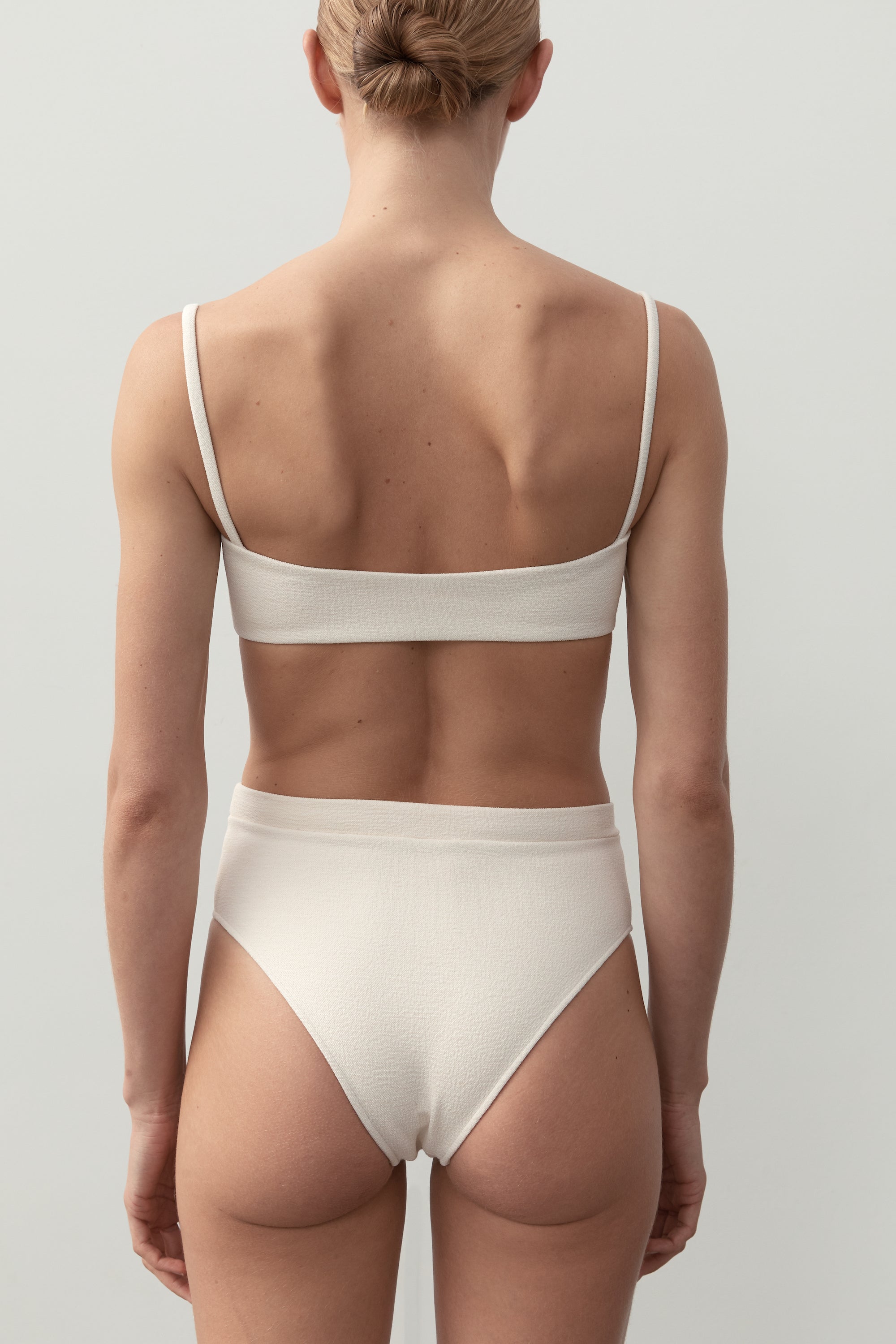 Ziah Swim | Zoe Top Bouclê | Ecru