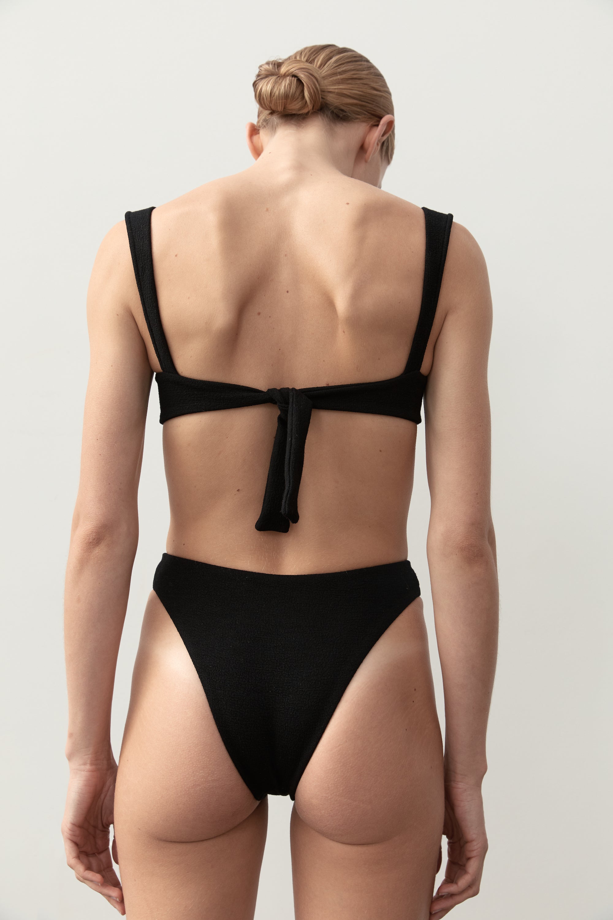 Ziah Swim | Ella Top Bouclê | Black
