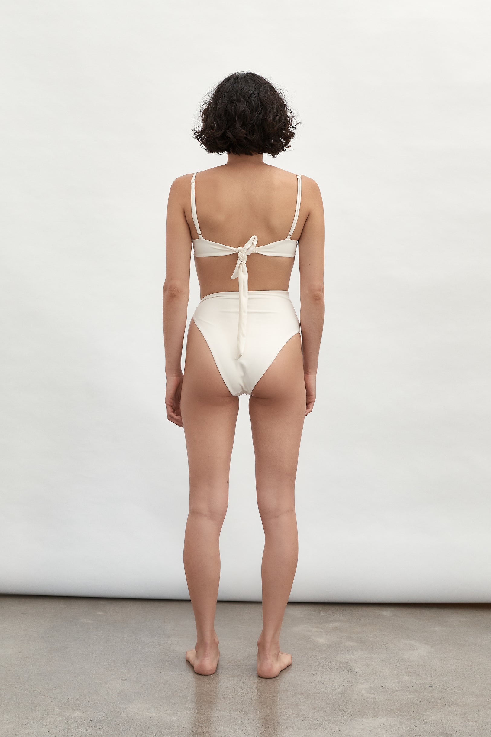 Ziah Swim | Plunge Underwire Top | Ecru