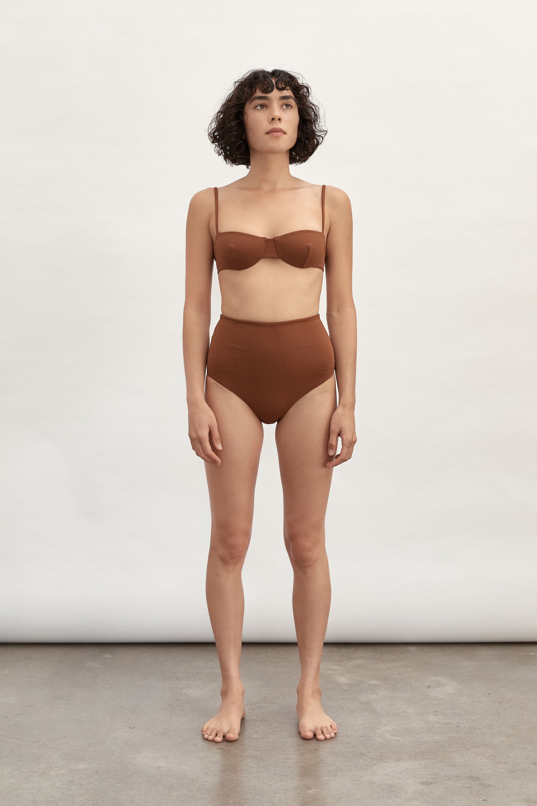 Ziah Swim | High Waisted Bottom | Truffle