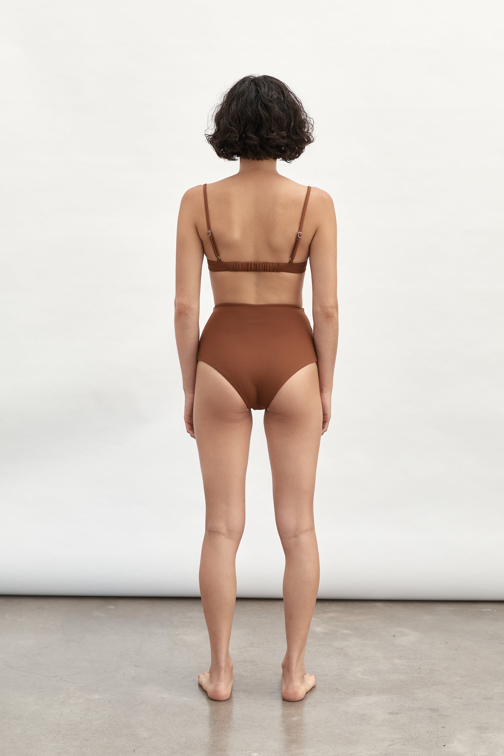 Ziah Swim | High Waisted Bottom | Truffle