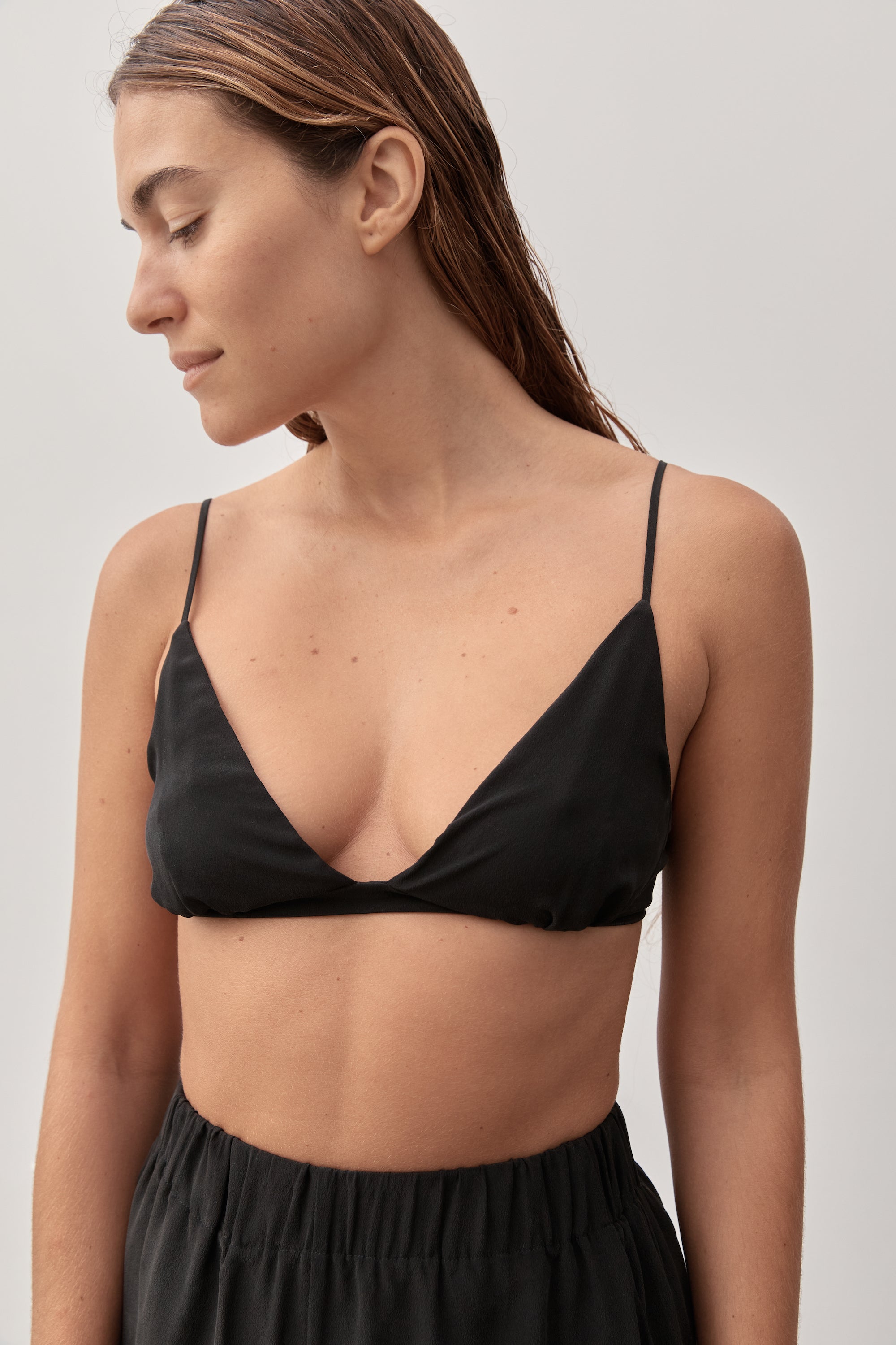 Ziah | Jacques Silk Bra | Black