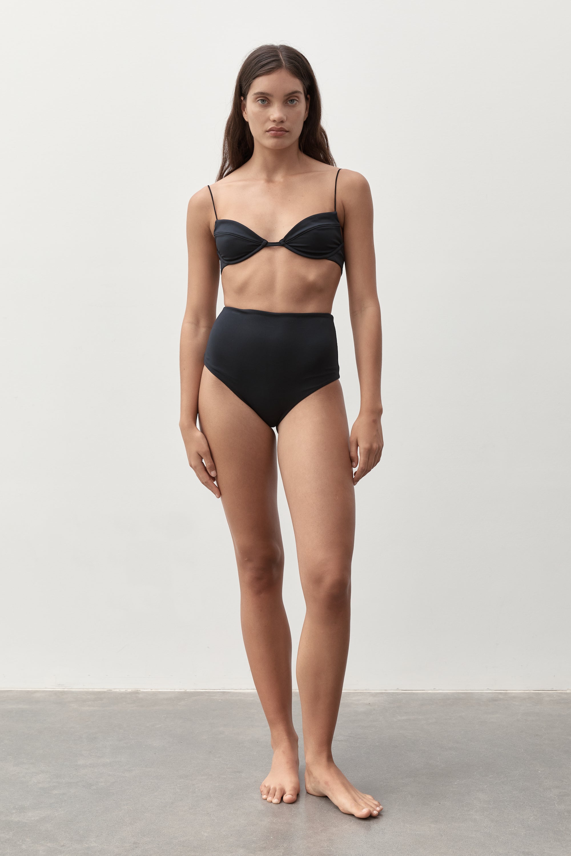Ziah Swim | High Waisted Bottom | Black
