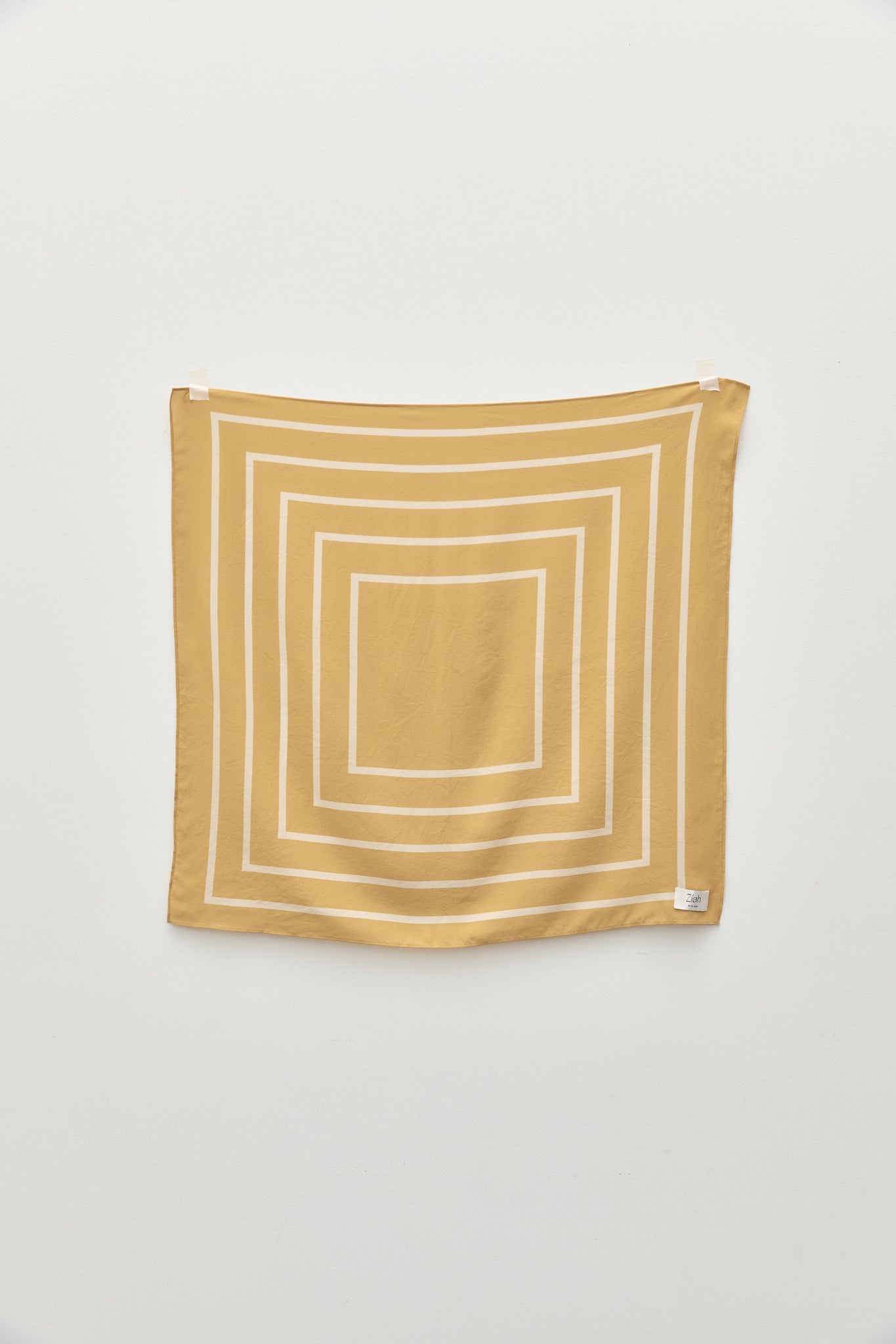 Ziah | Martini Square Silk Scarf | Canary