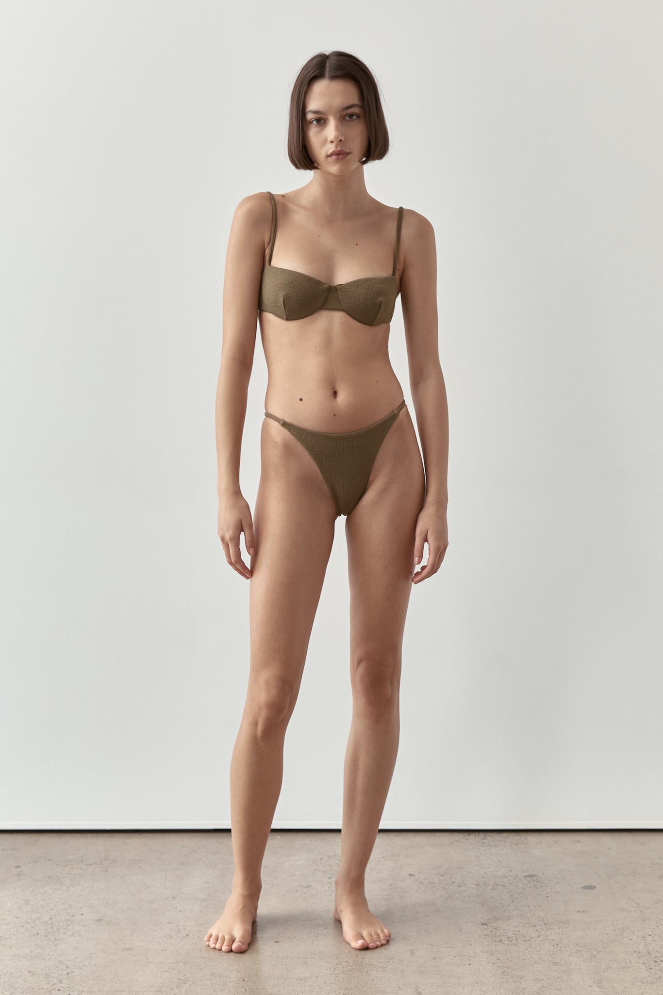 Ziah Swim | Rio Bottom Bouclê | Olive