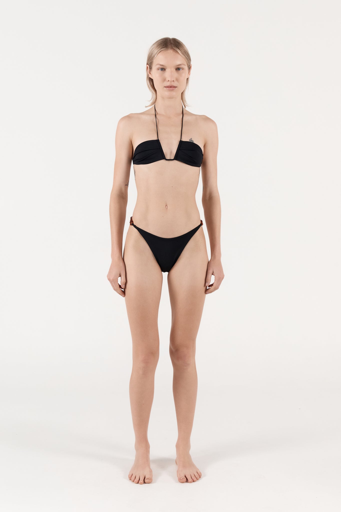 Ziah Swim | Bravo Chain Bottom | Black