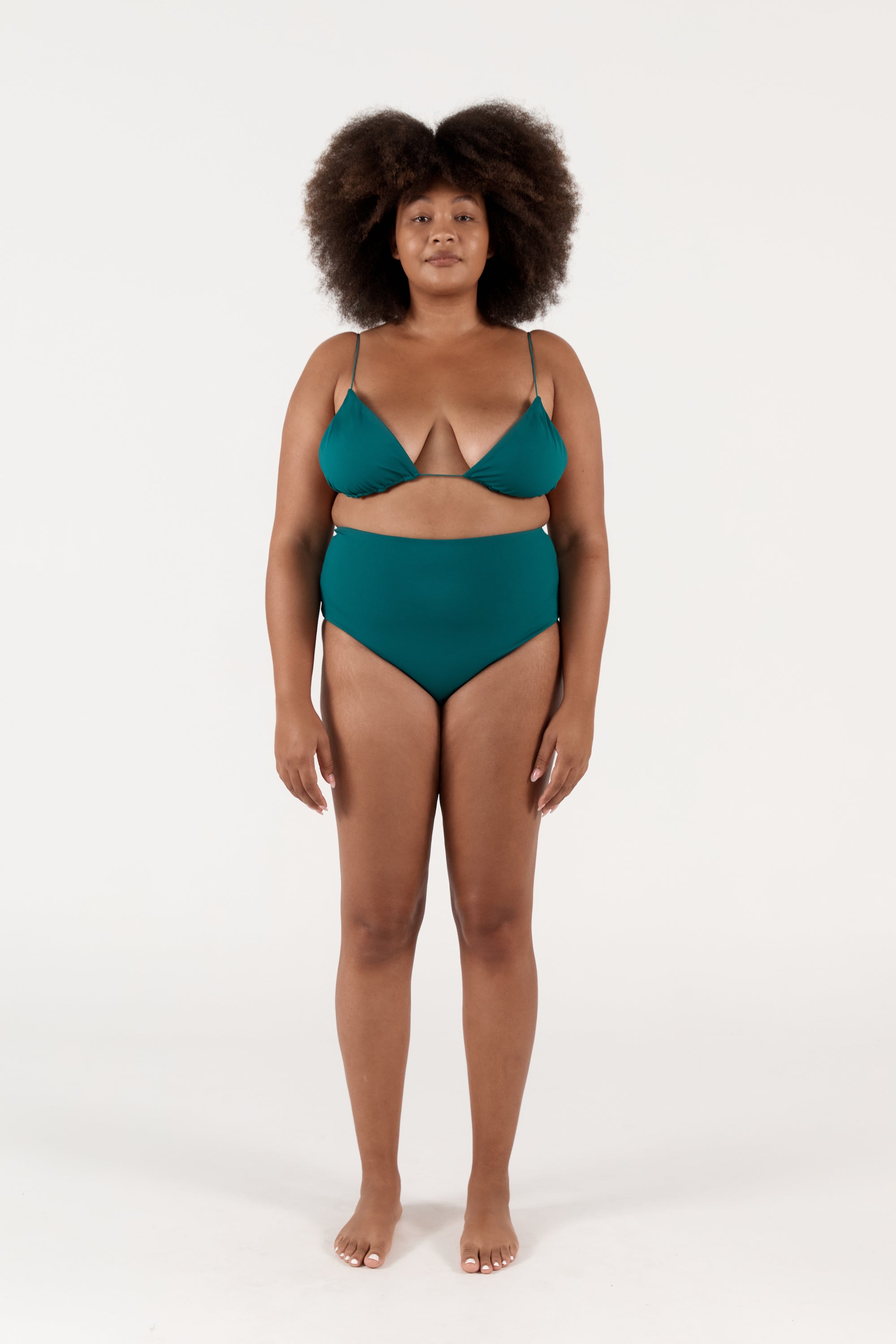 Ziah Swim | High Waisted Bottom | Aventurine