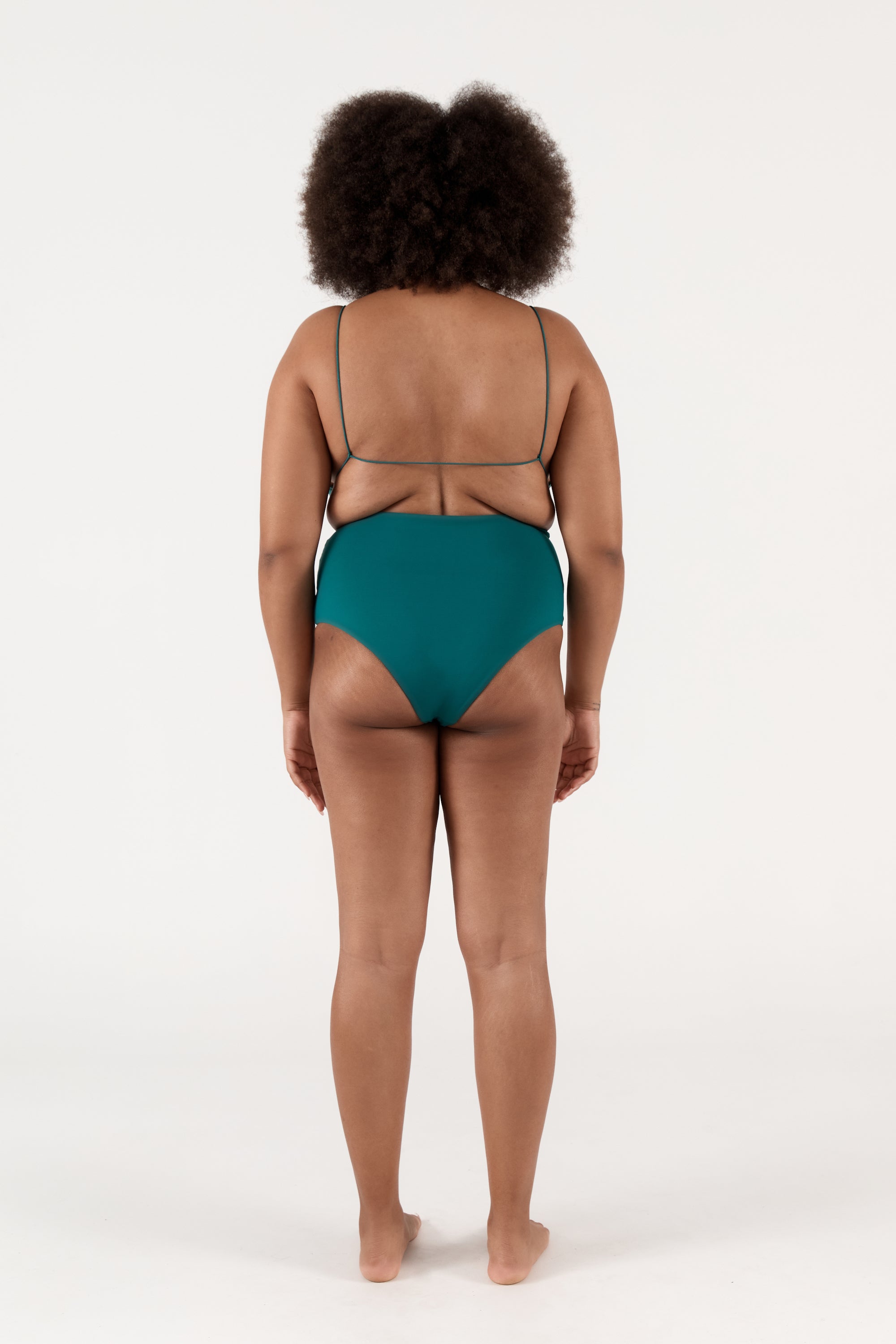 Ziah Swim | High Waisted Bottom | Aventurine