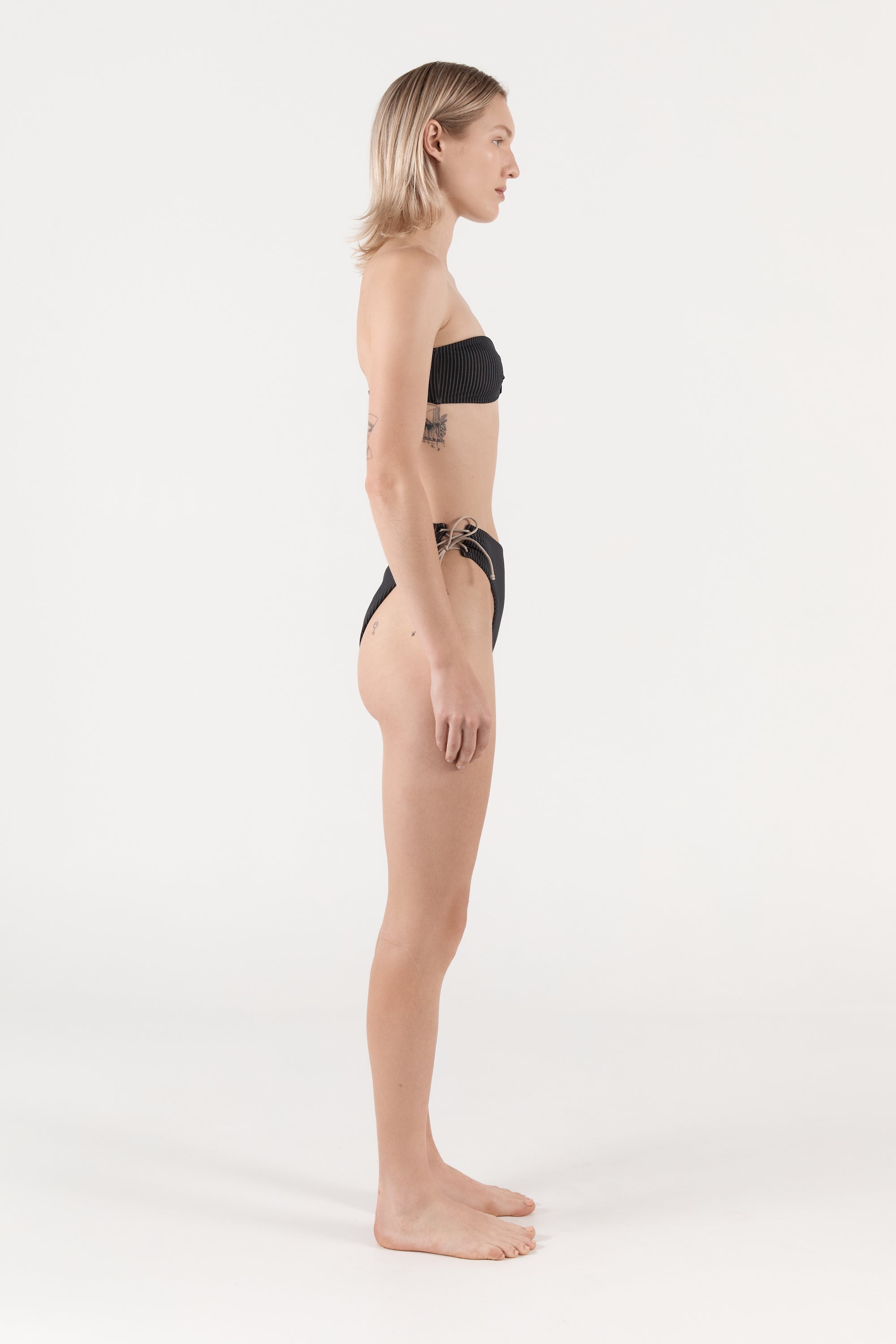 Ziah Swim | Hardi Bandeau Top | Pinstripe