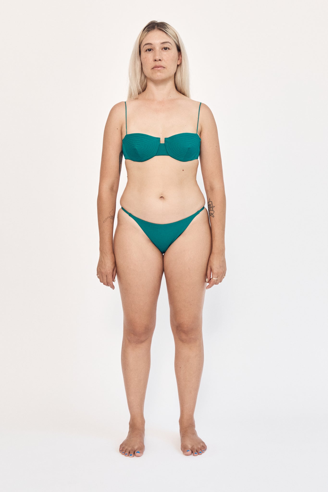 Ziah Swim | Madonna Balconette Top | Aventurine