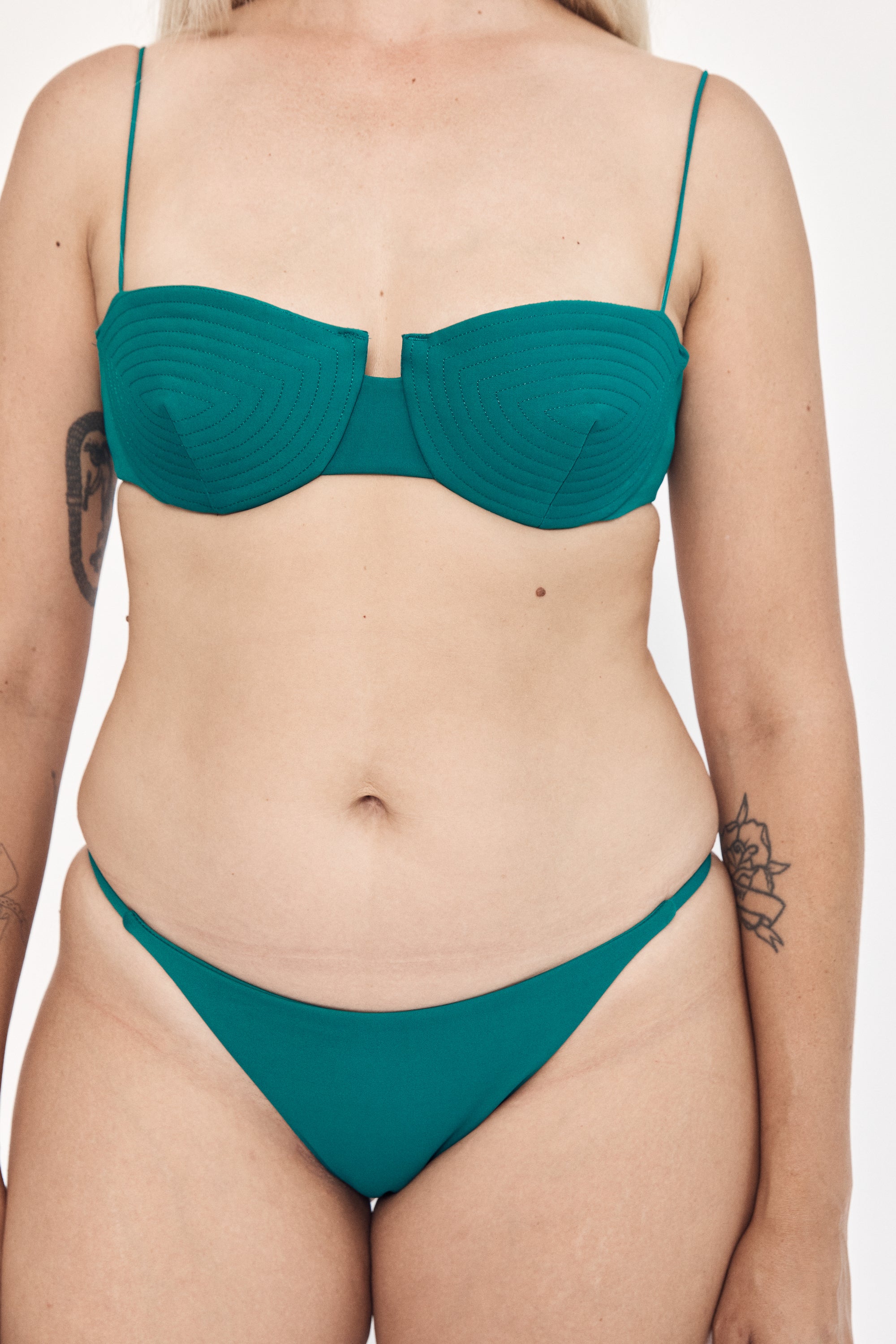 Ziah Swim | Madonna Balconette Top | Aventurine